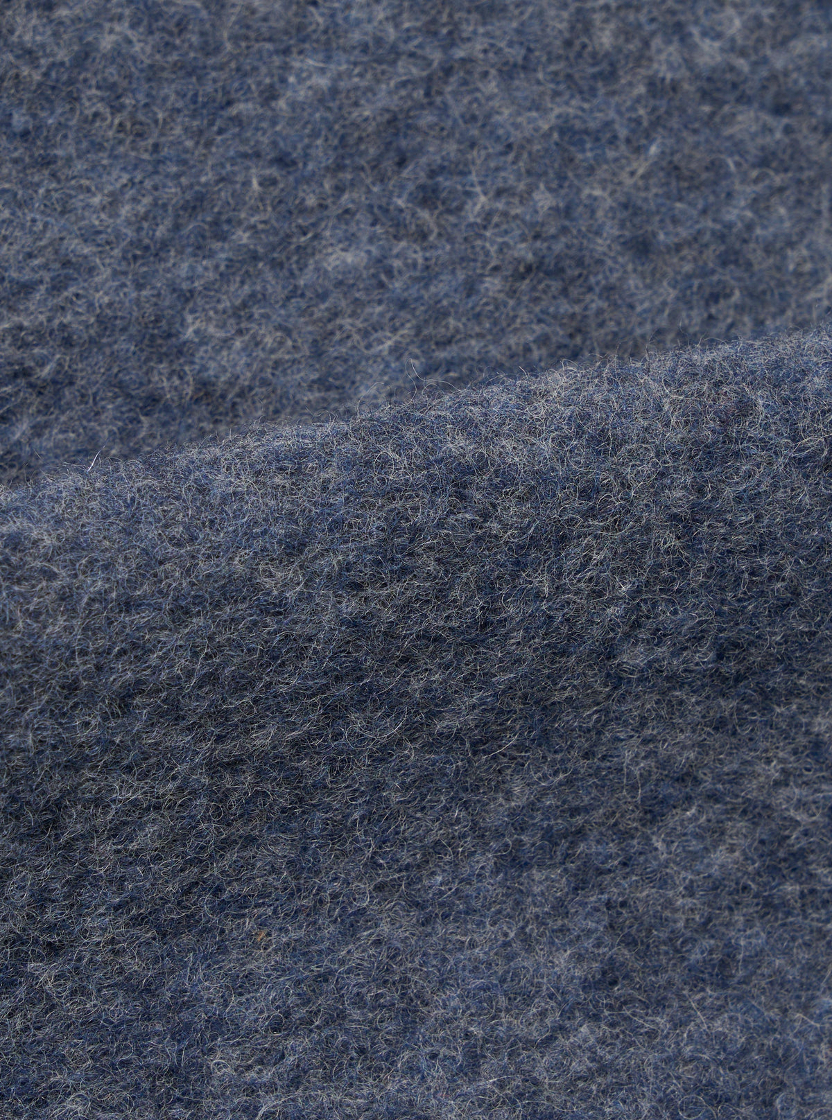 Cardigan Wool Fleece Homme State Blue