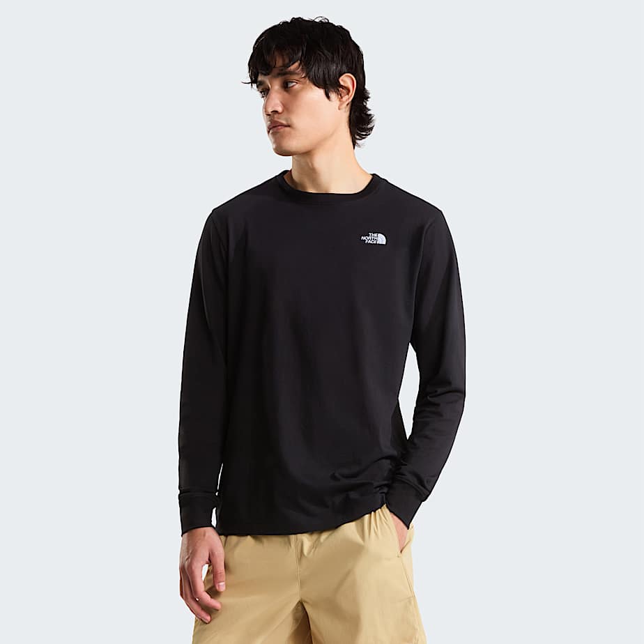 Mann Evolution Simple Dome Regular Langarm T-shirt Black
