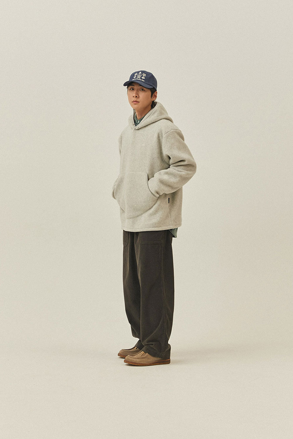 Maglia Sunrise Fleece Hoodie White Melange