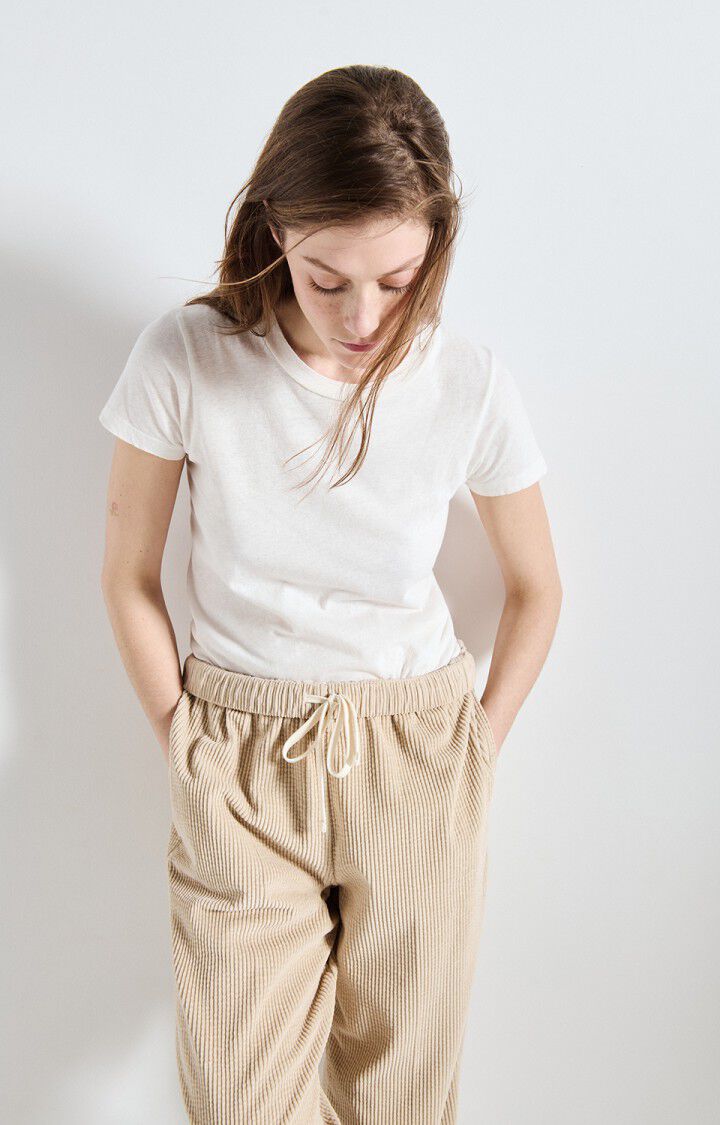 T-shirt Gamipy Neck Donna Blanc