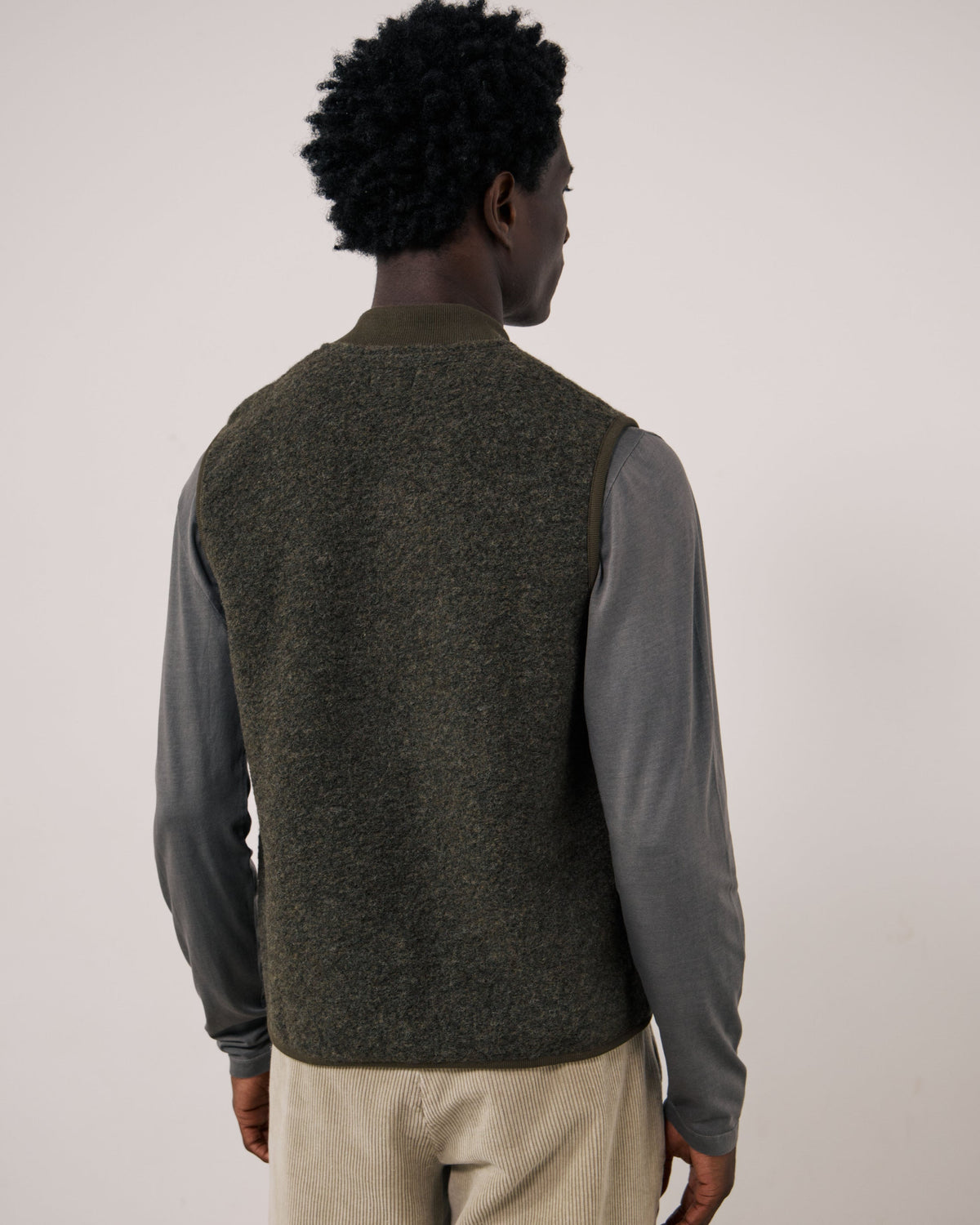 Gilet Boiled Uomo Army