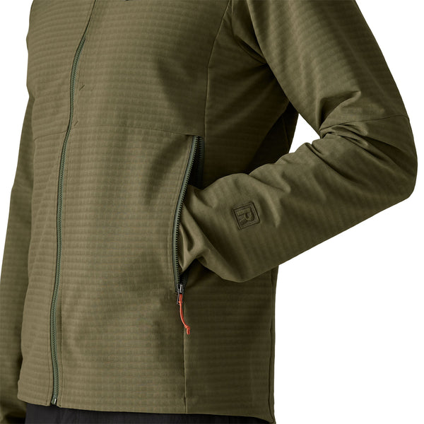 Chaqueta R1 TechFace Hoody Hombre Basin Green