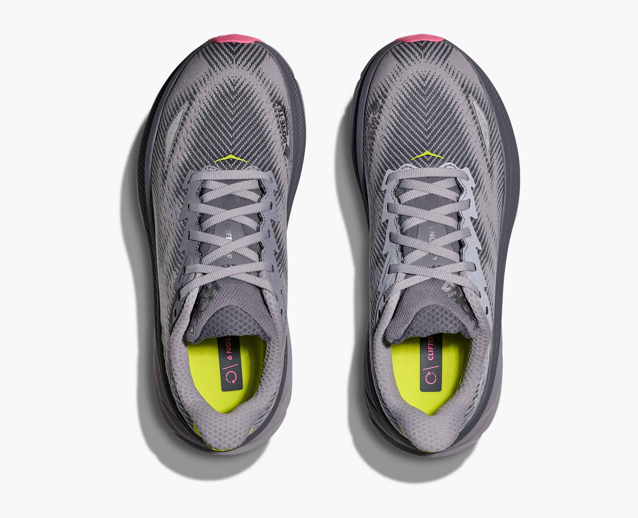 Zapatillas Clifton 9 GTX Mujer Grey Skies/Foggy Grey