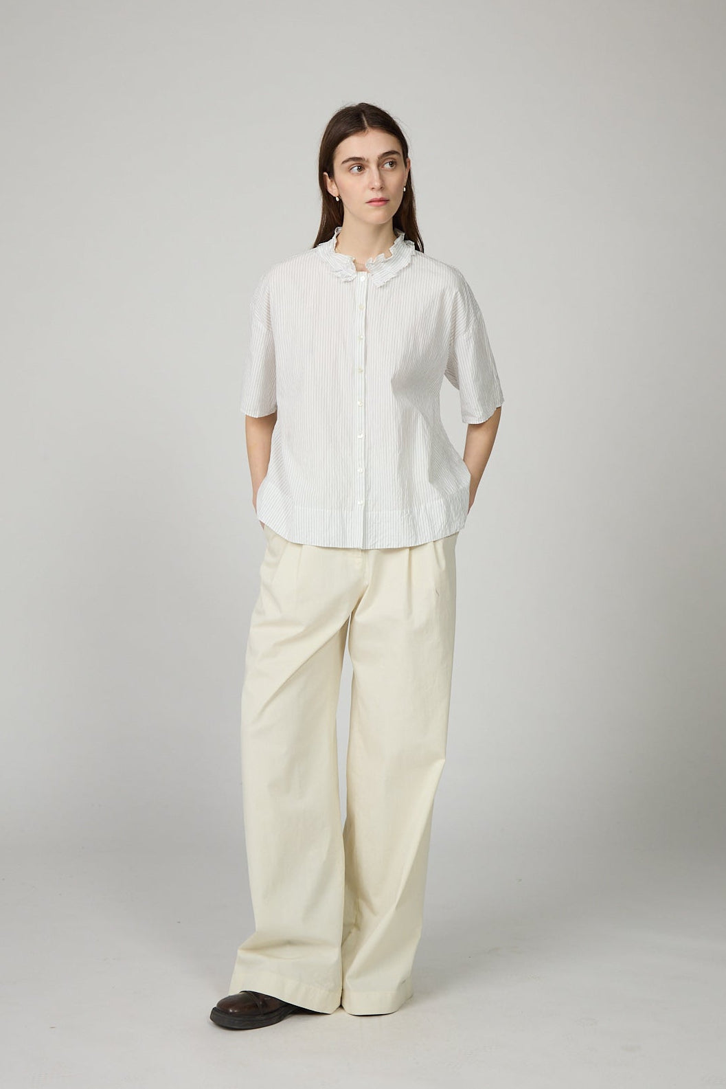 Camicia Nala Donna White/Blue
