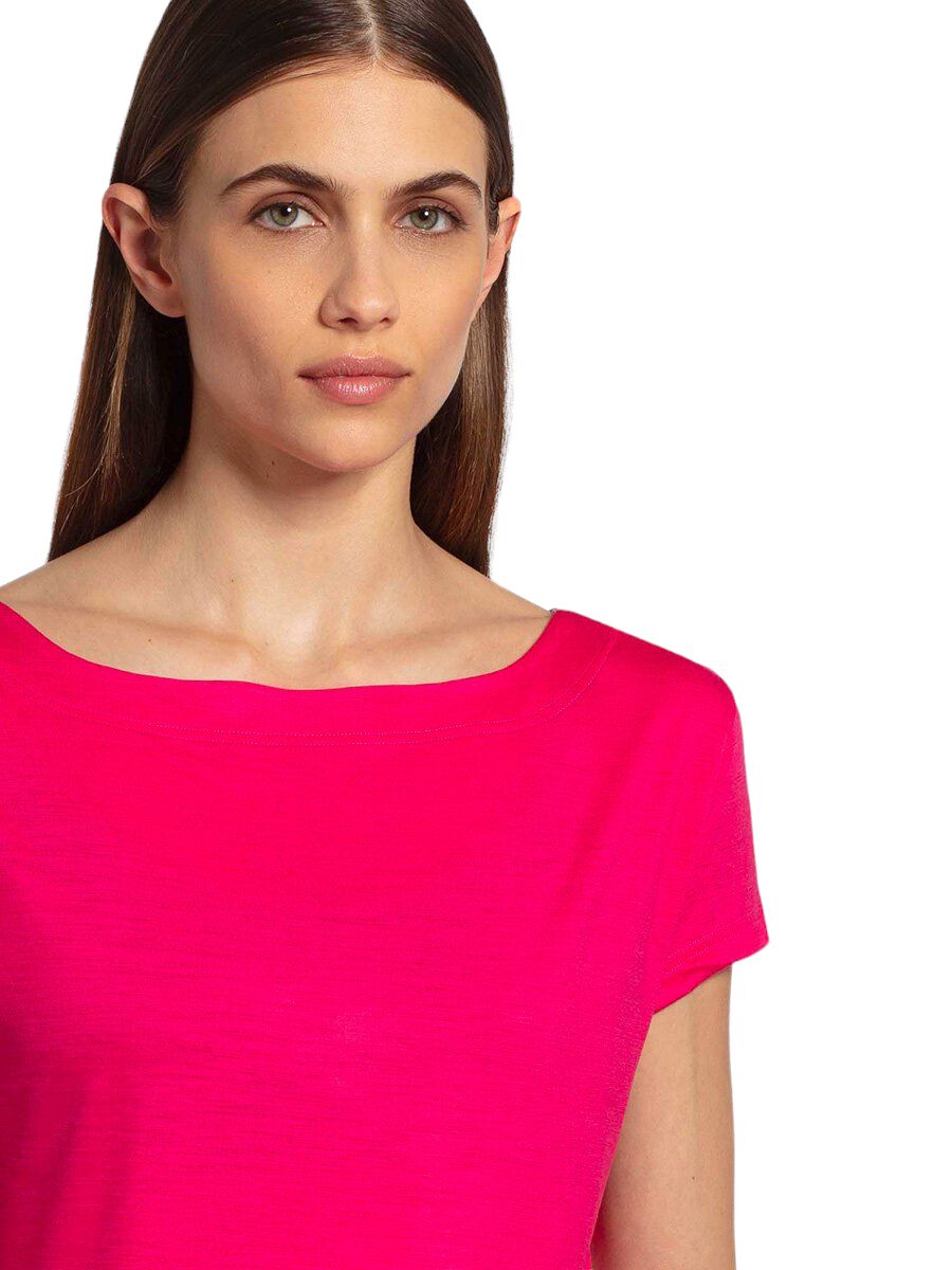 Rewoolution | T-shirt Ava Merino 140 Donna Pink Ray - Fabbrica Ski Sises