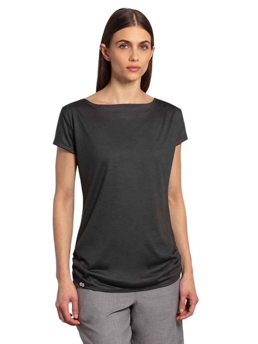 Rewoolution | T-shirt Ava Merino 140 Donna Dark Green - Fabbrica Ski Sises