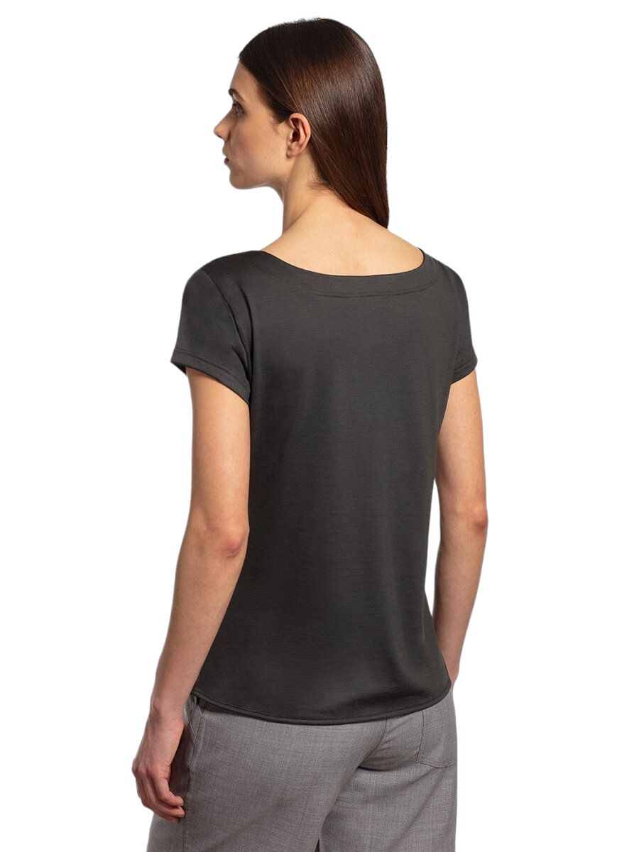 Rewoolution | T-shirt Ava Merino 140 Donna Dark Green - Fabbrica Ski Sises