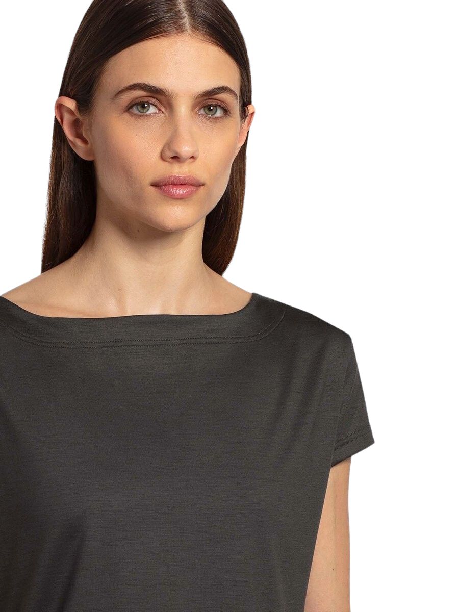 Rewoolution | T-shirt Ava Merino 140 Donna Dark Green - Fabbrica Ski Sises