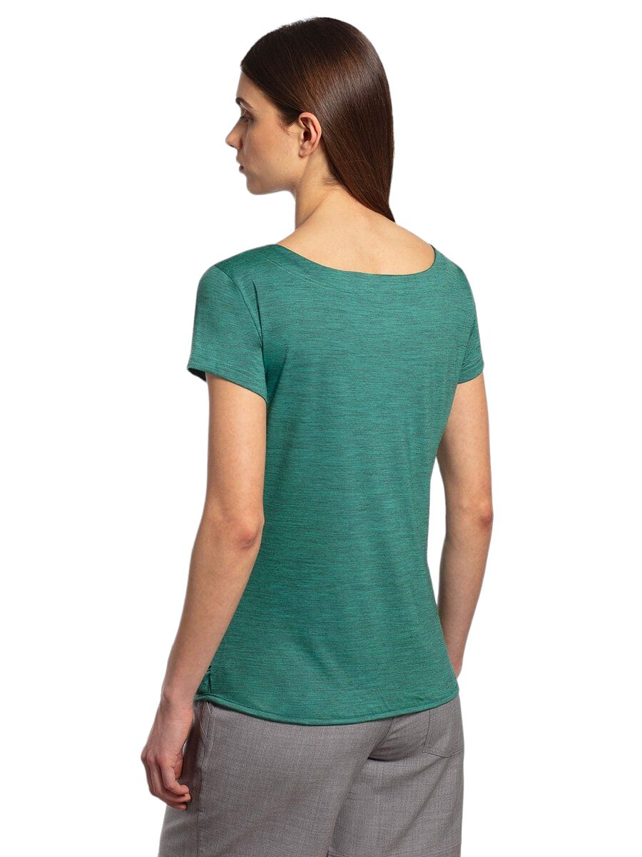 Rewoolution | T-shirt Ava Merino 140 Donna Island Green - Fabbrica Ski Sises