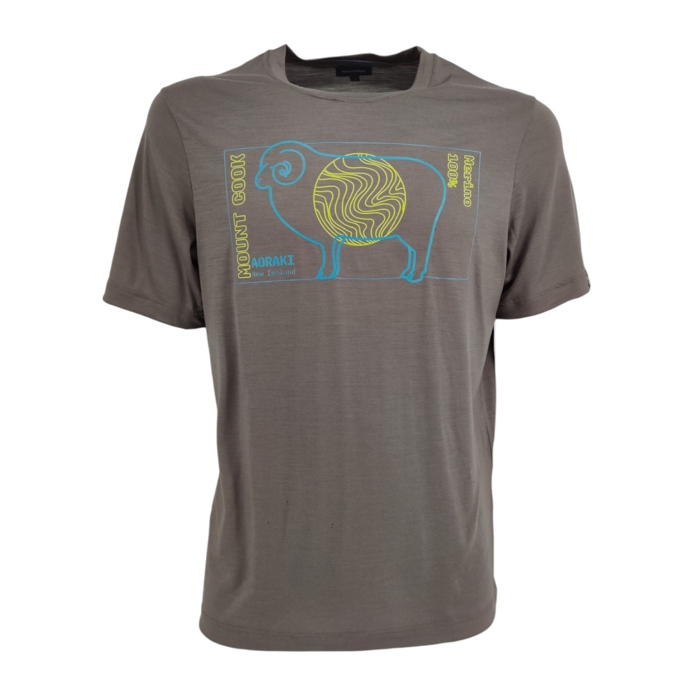 Rewoolution | T-shirt Aran Uomo Cool Sand - Fabbrica Ski Sises