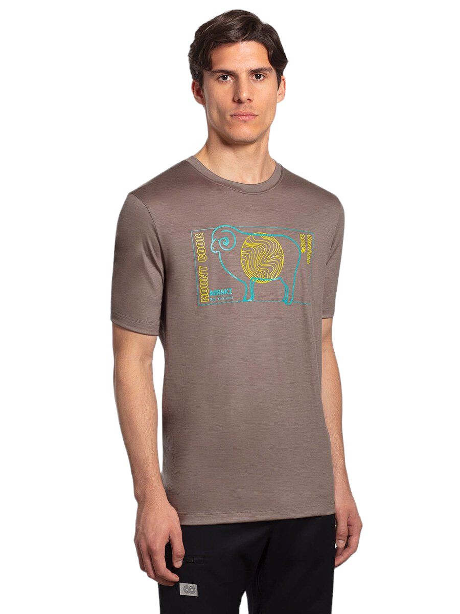 Rewoolution | T-shirt Aran Uomo Cool Sand - Fabbrica Ski Sises