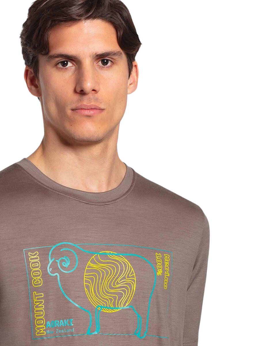 Rewoolution | T-shirt Aran Uomo Cool Sand - Fabbrica Ski Sises