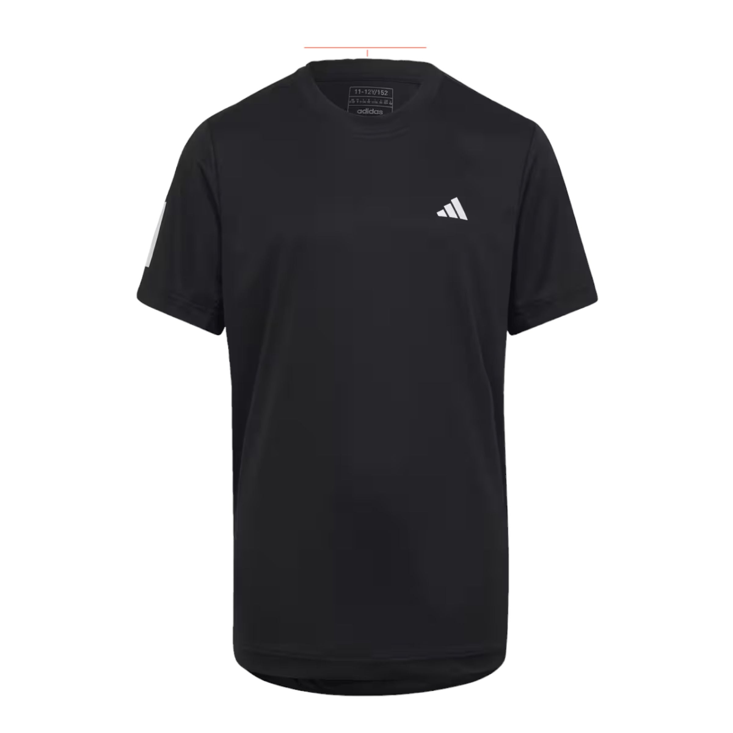 Adidas | T-shirt Club 3 Stripes Bambino Black - Fabbrica Ski Sises
