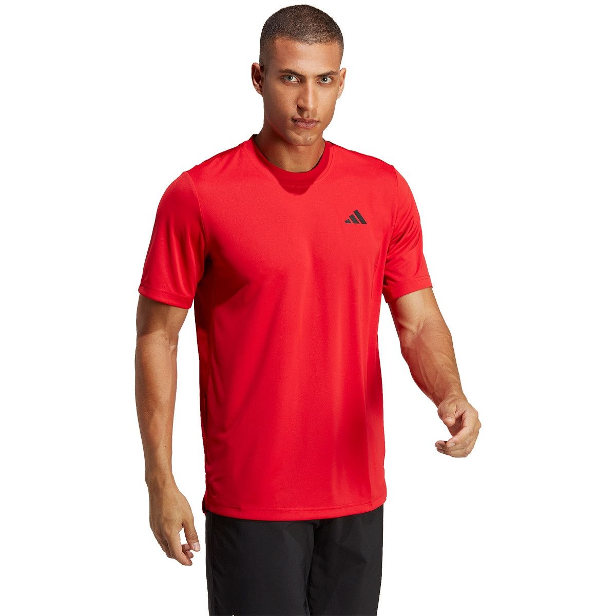 Adidas | T-shirt Club 3 Stripes Uomo Better Scarlet - Fabbrica Ski Sises