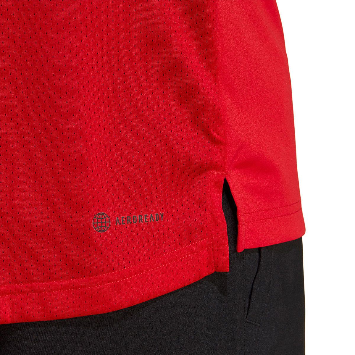 Adidas | T-shirt Club 3 Stripes Uomo Better Scarlet - Fabbrica Ski Sises