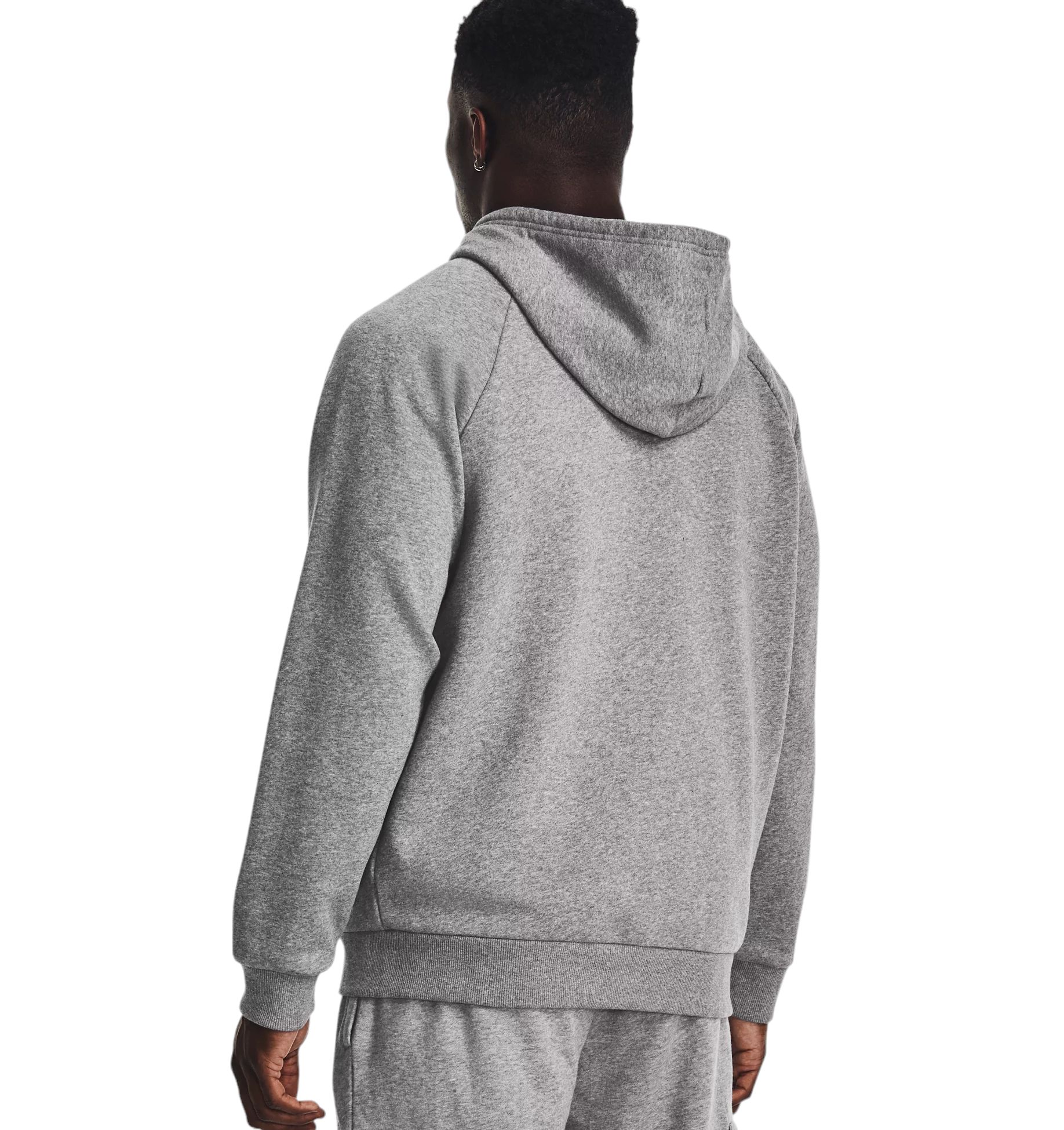 Under Armour | Maglia Rival Fleece Full-Zip Uomo Castlerock Light Heather/White - Fabbrica Ski Sises