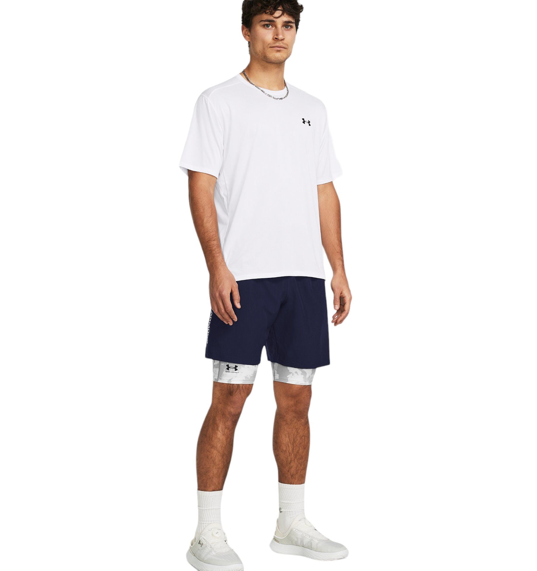 Under Armour | Pantaloncini Tech Woven Uomo Midnight Navy/White - Fabbrica Ski Sises