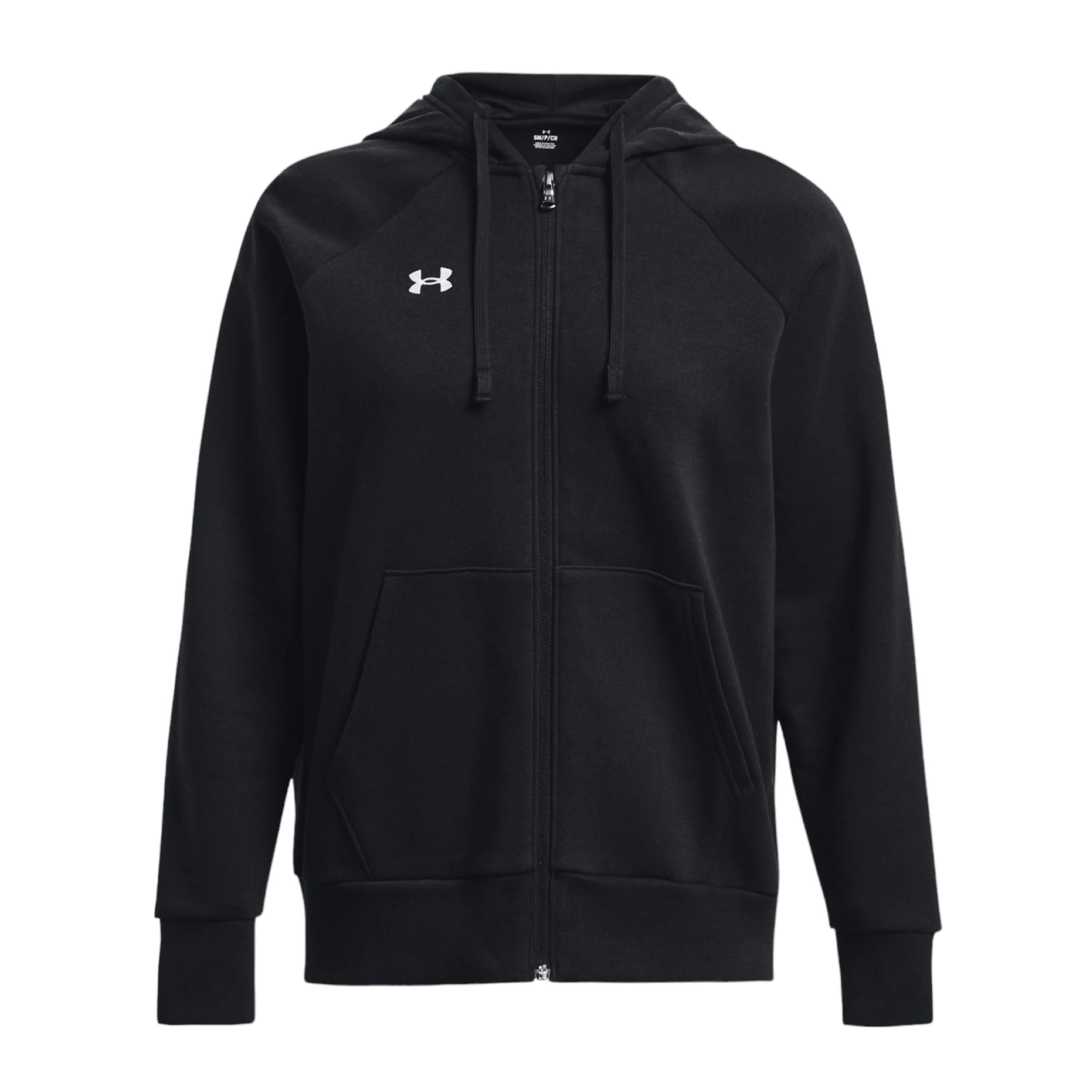 Under Armour | Maglia Rival Fleece Full-Zip Donna Black/White - Fabbrica Ski Sises
