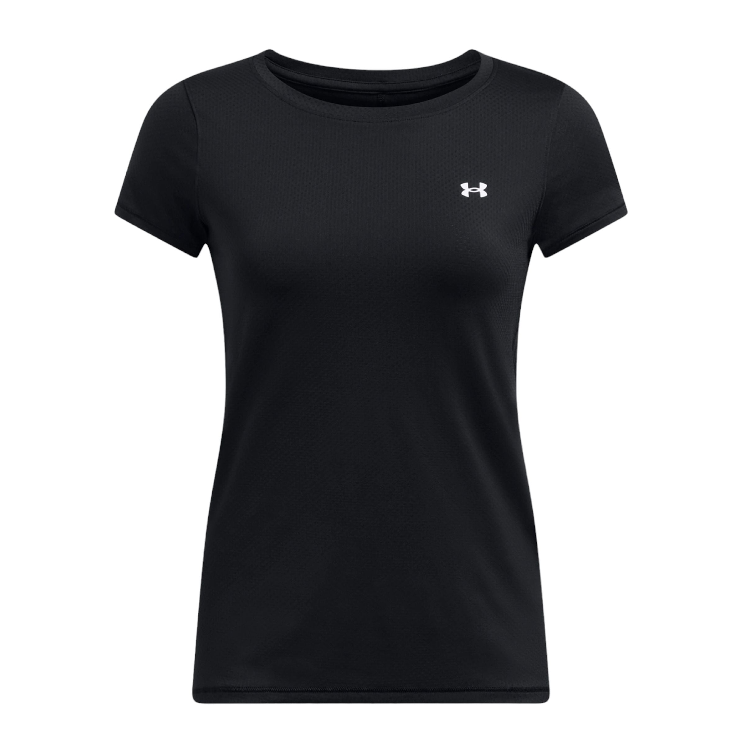 Under Armour | T-shirt HeatGear Armour Donna Black/White - Fabbrica Ski Sises