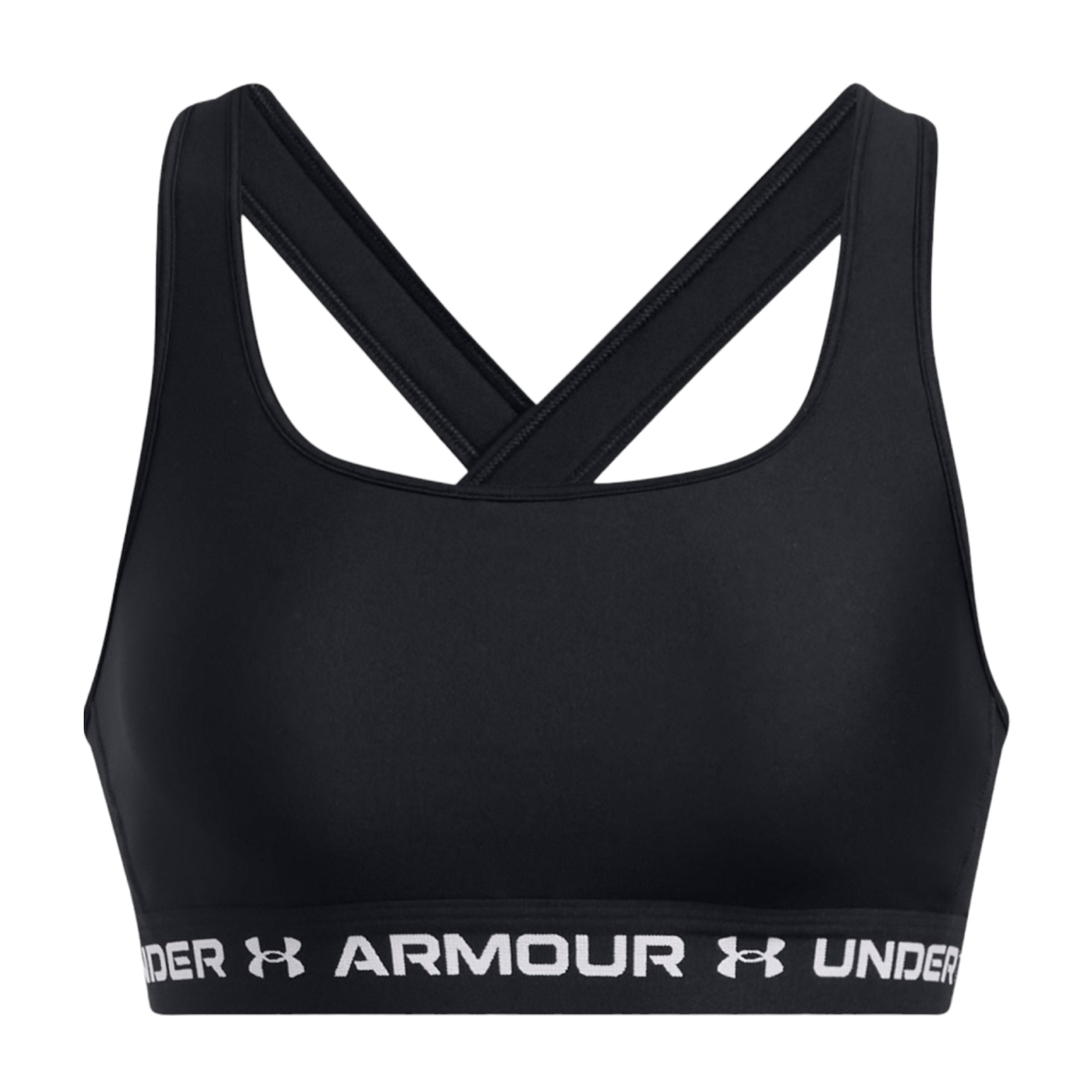 Under Armour | Top Armour Mid Crossback Donna Black/White - Fabbrica Ski Sises