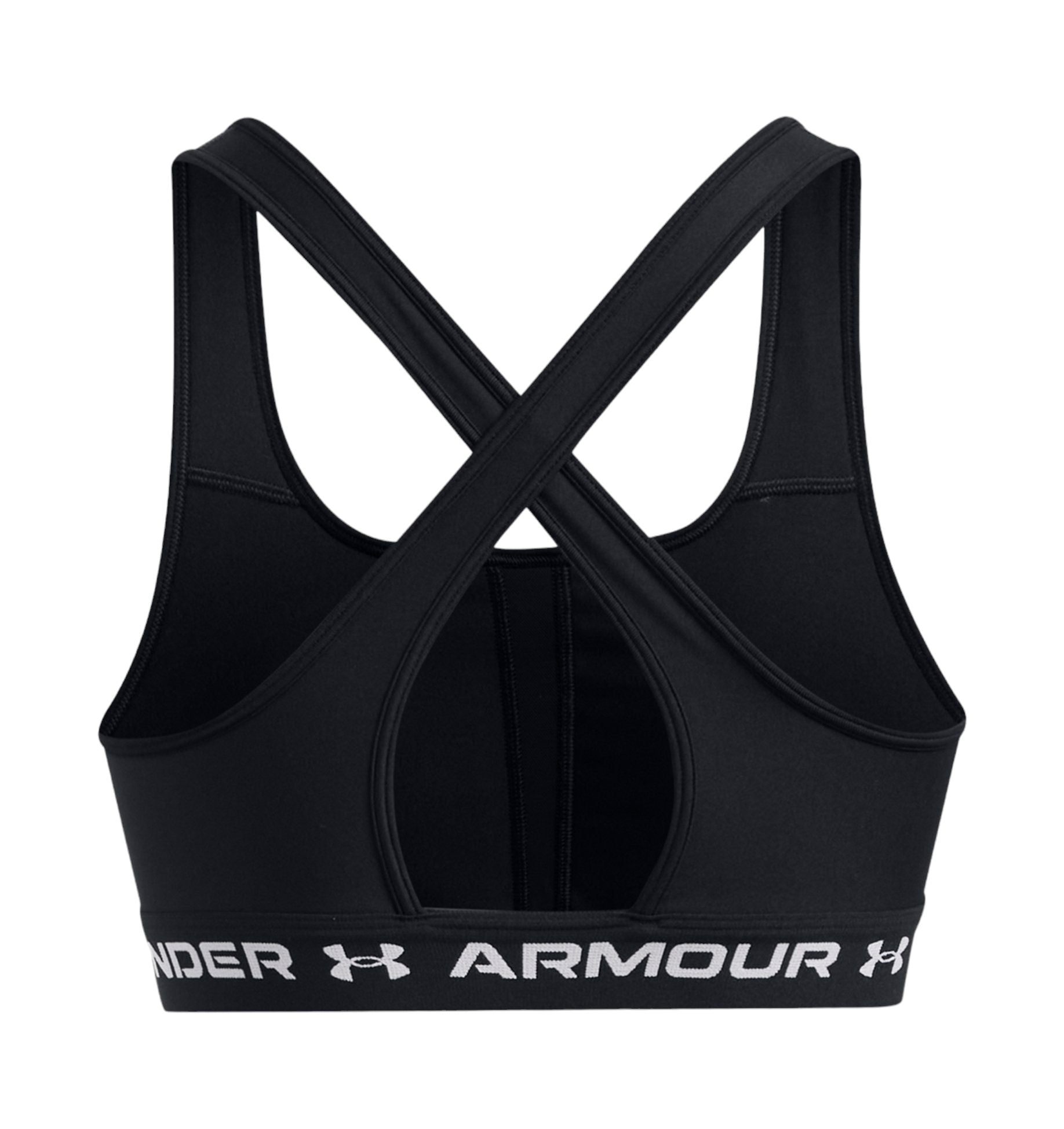Under Armour | Top Armour Mid Crossback Donna Black/White - Fabbrica Ski Sises