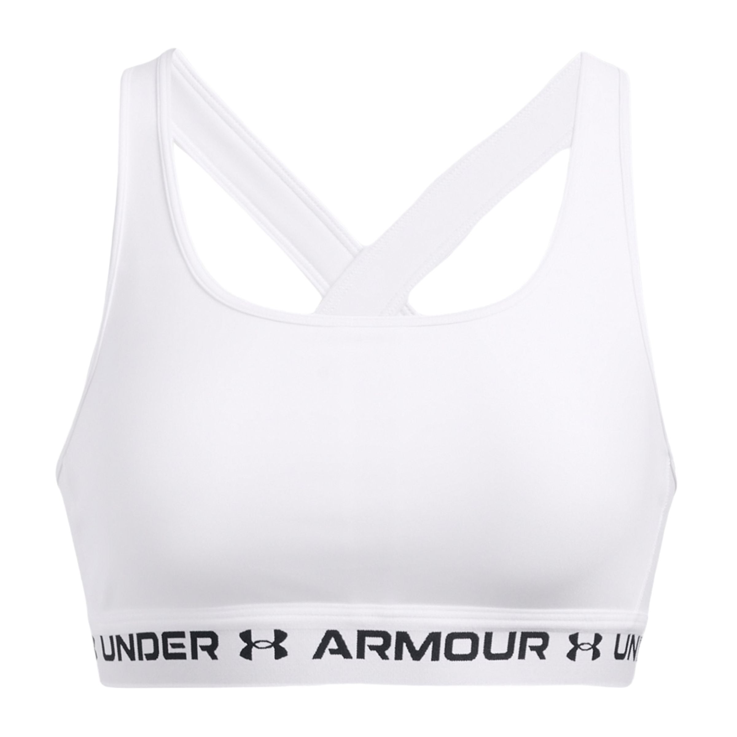 Under Armour | Top Armour Mid Crossback Donna White/Black - Fabbrica Ski Sises