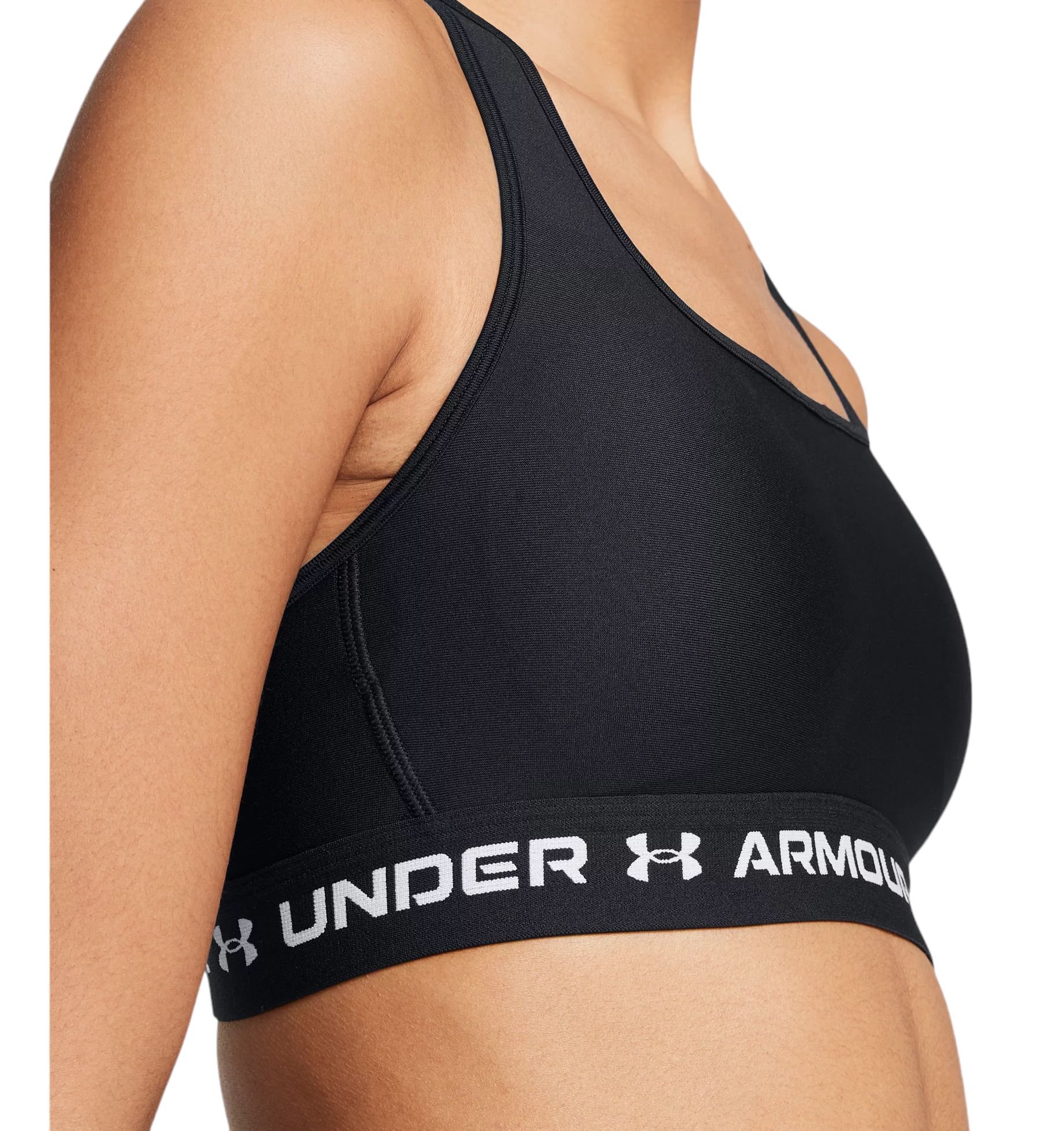 Under Armour | Top Armour Mid Crossback Donna Black/White - Fabbrica Ski Sises