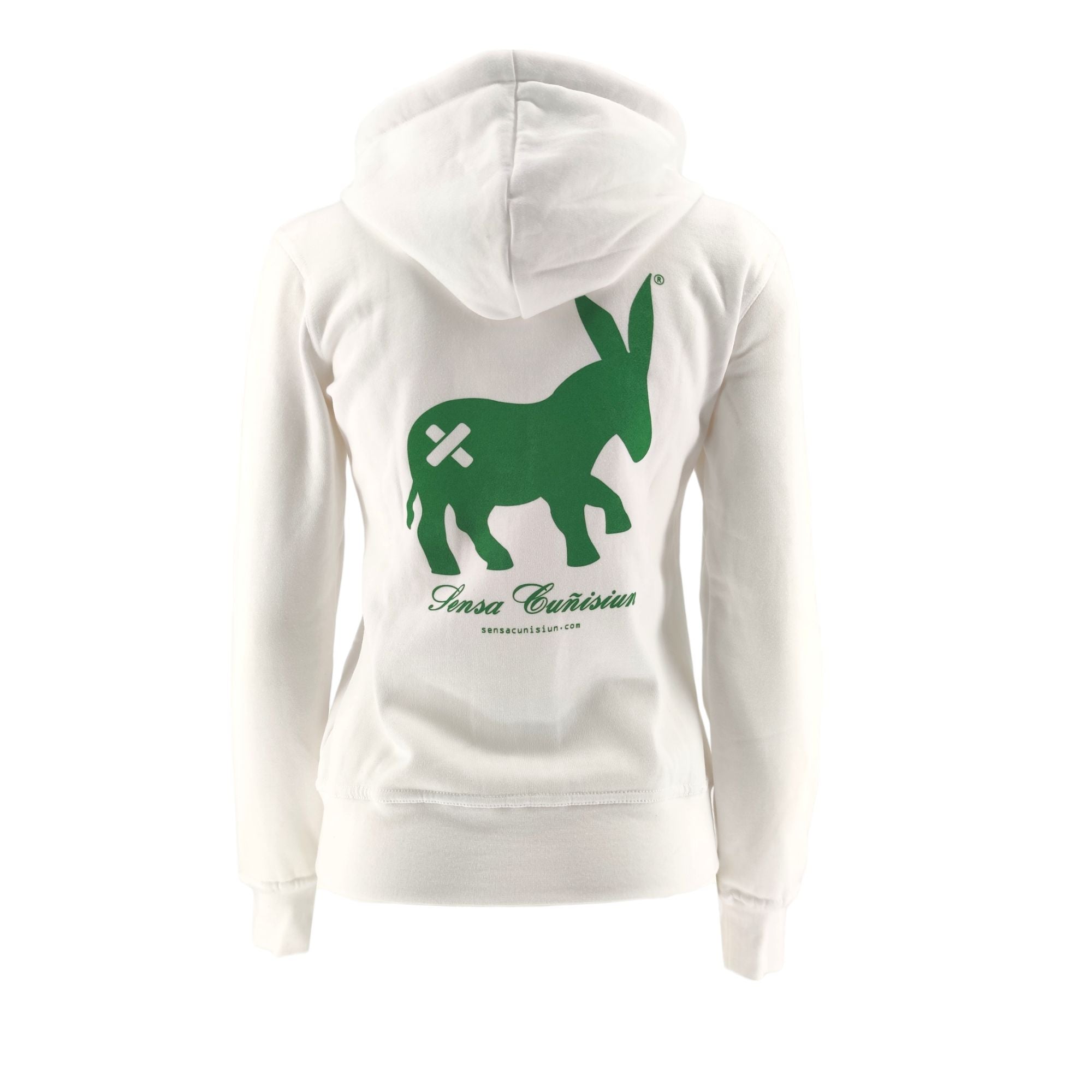 Sensa Cunisiun | Maglia Hoodie Full-Zip Donna Optic White - Fabbrica Ski Sises