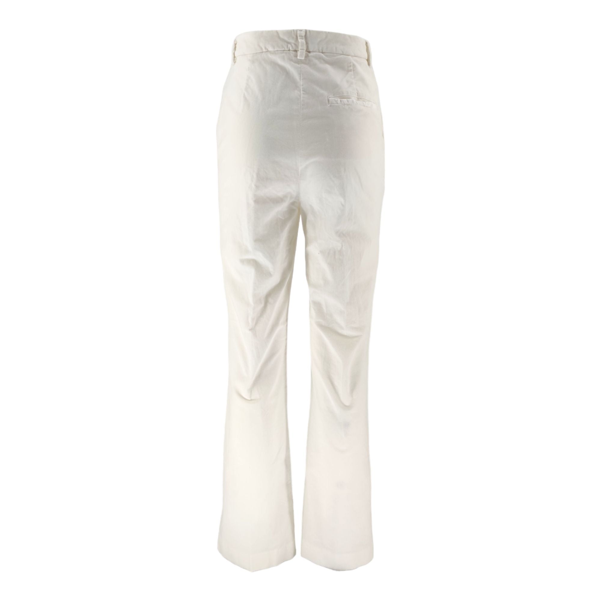 True Nyc | Pantaloni Calis Smooth Velvet Donna Ivory - Fabbrica Ski Sises