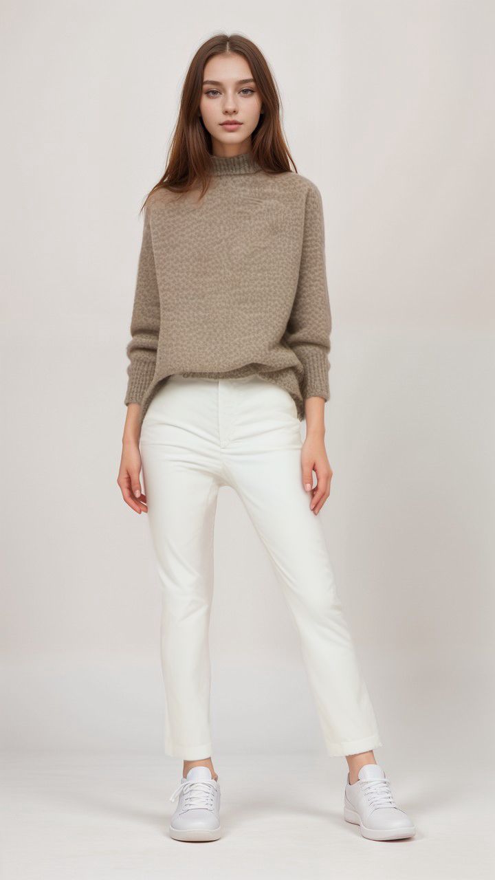 True Nyc | Pantaloni Calis Smooth Velvet Donna Ivory - Fabbrica Ski Sises