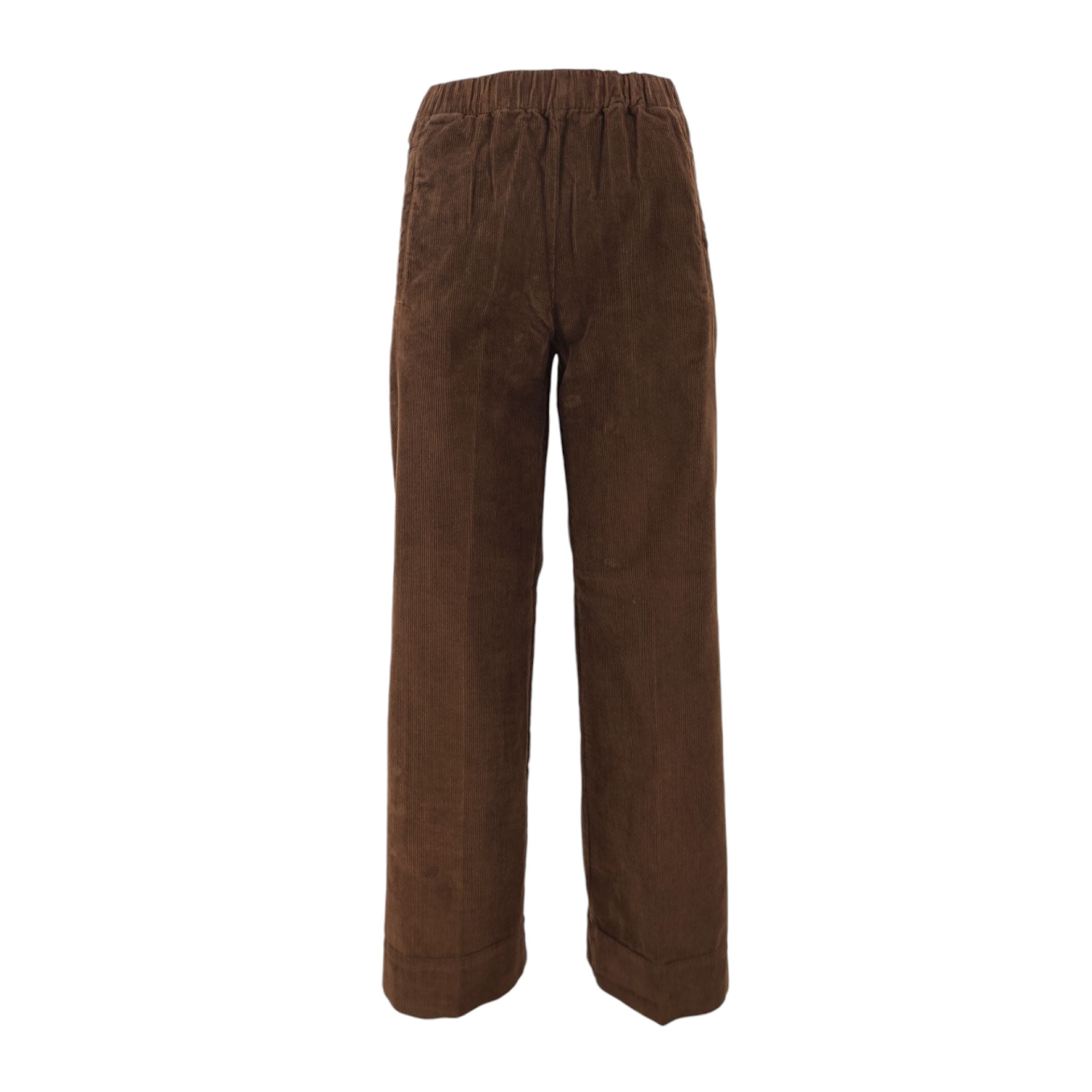 True Nyc | Pantaloni Pensil Heavy Donna Brown - Fabbrica Ski Sises