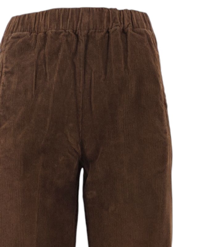 True Nyc | Pantaloni Pensil Heavy Donna Brown - Fabbrica Ski Sises