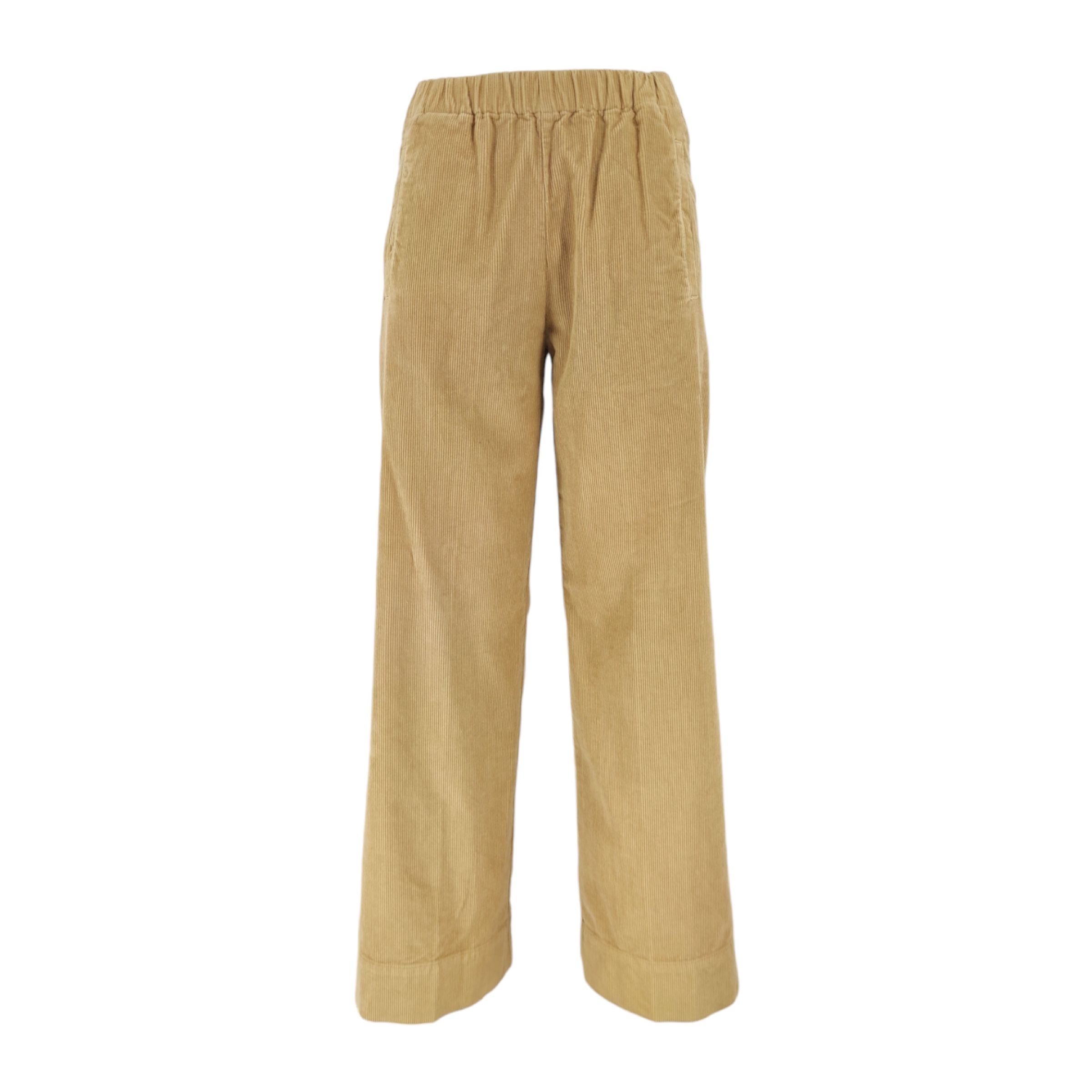 True Nyc | Pantaloni Pensil Heavy Donna Camel - Fabbrica Ski Sises