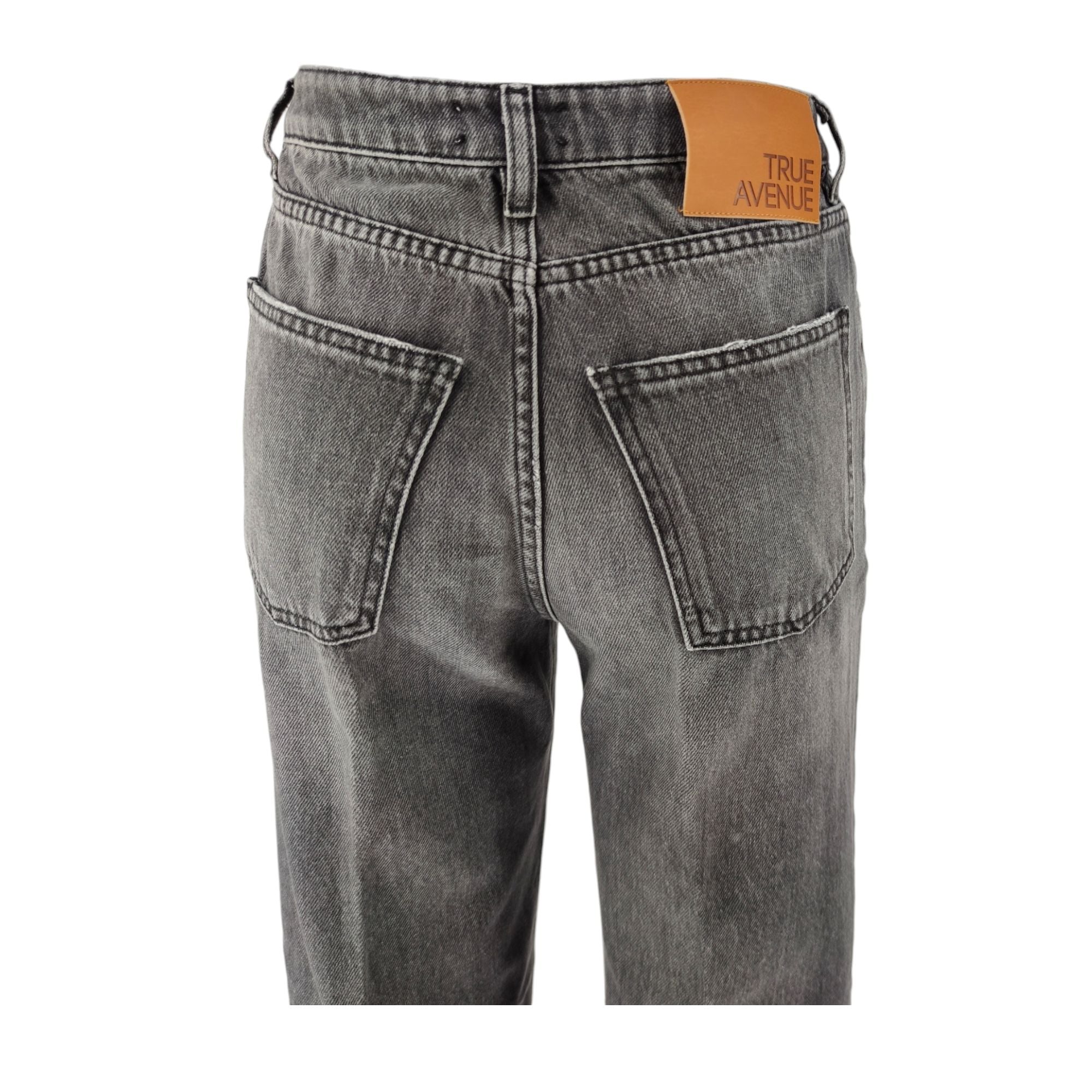 True Nyc | Pantaloni Zelda Open Donna Black Medium Wash - Fabbrica Ski Sises