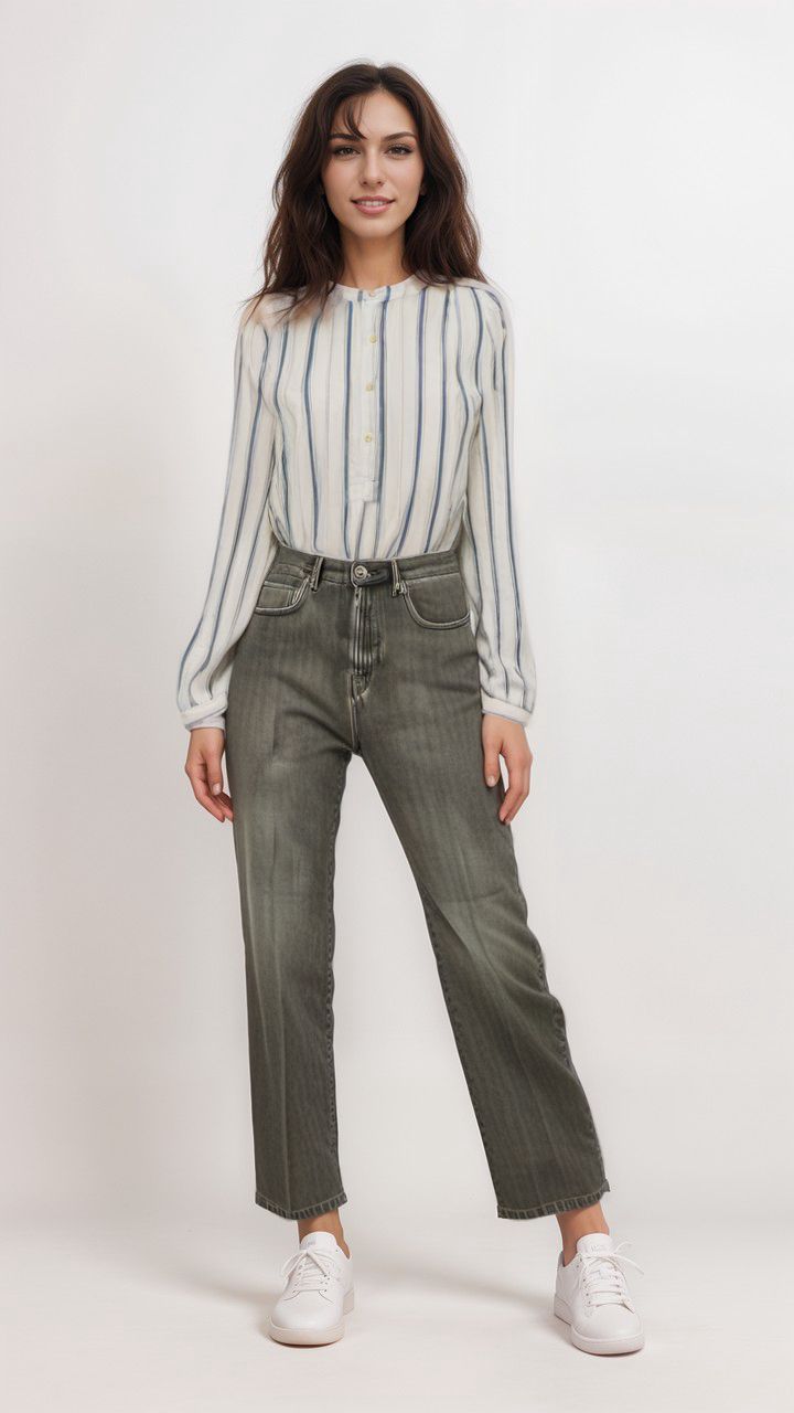 True Nyc | Pantaloni Zelda Open Donna Black Medium Wash - Fabbrica Ski Sises