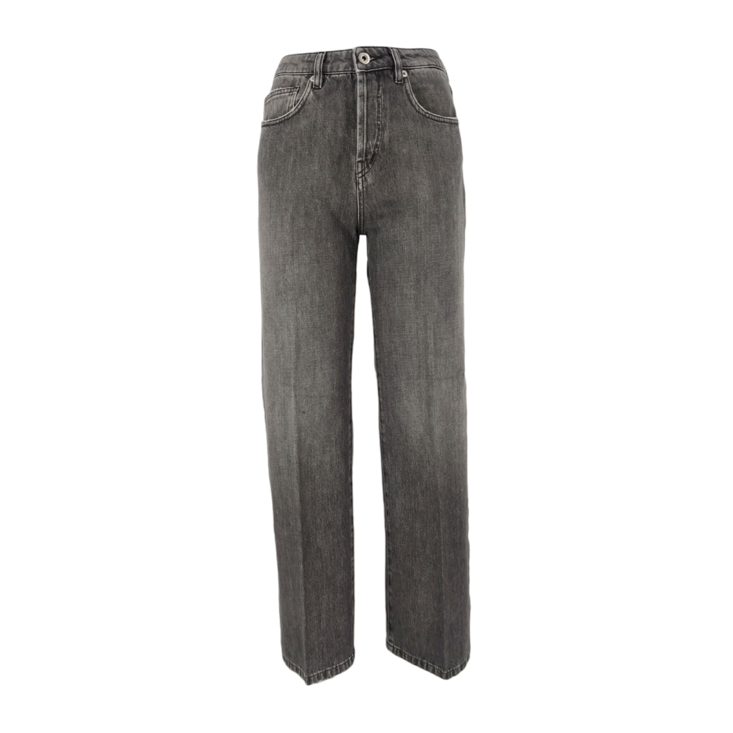 True Nyc | Pantaloni Zelda Open Donna Black Medium Wash - Fabbrica Ski Sises