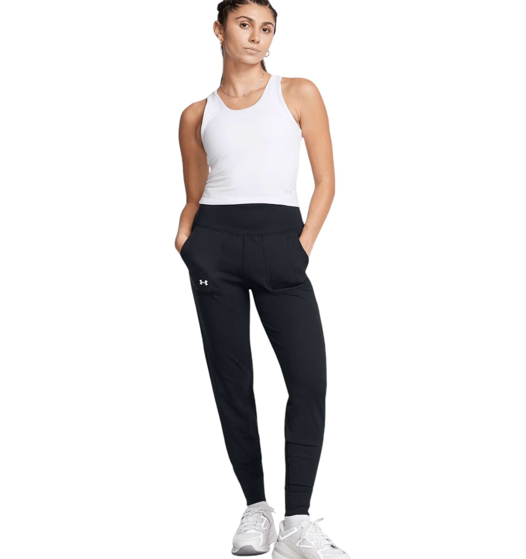Under Armour | Pantaloni Jogger Motion Donna Black/White - Fabbrica Ski Sises