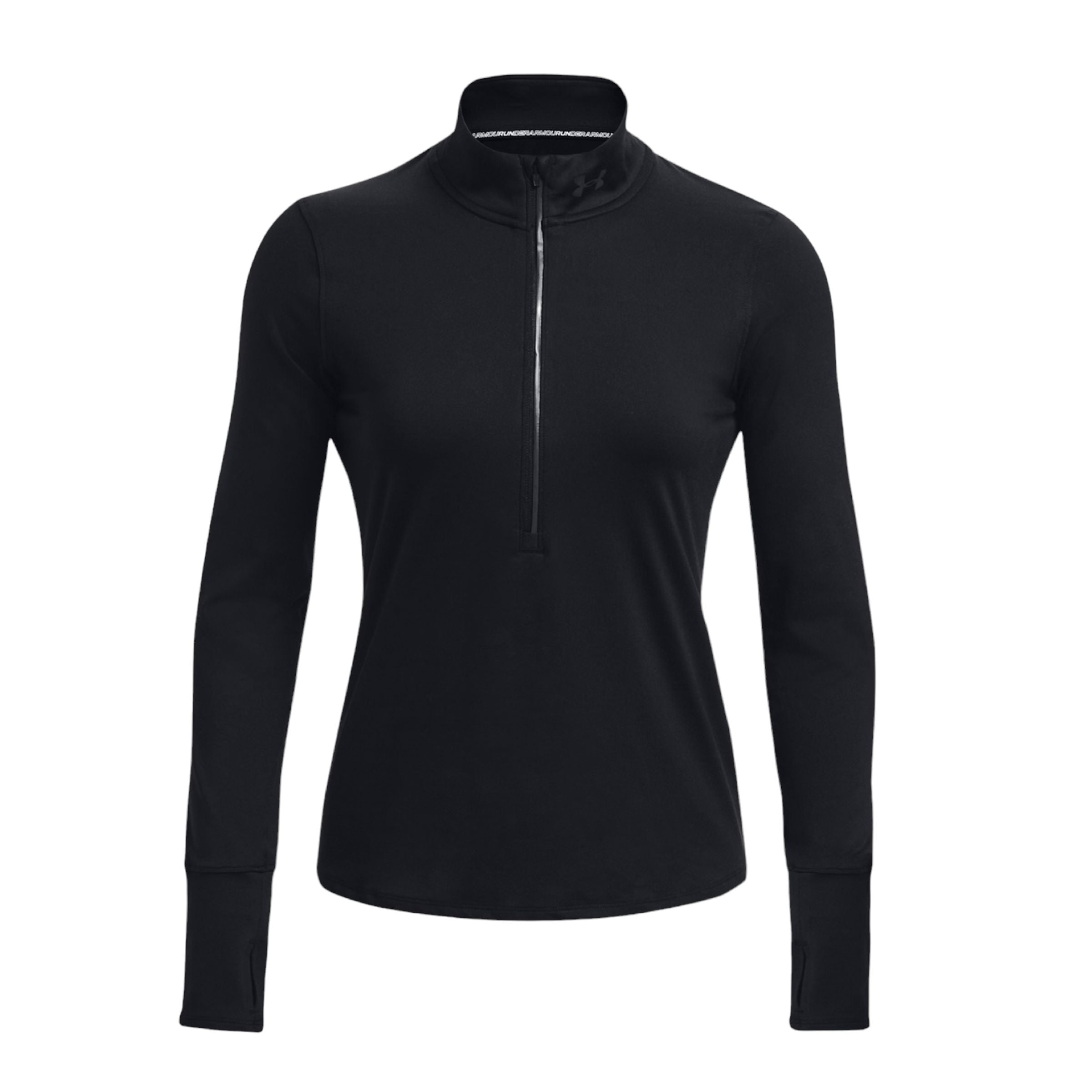 Under Armour | Maglia Qualifier Run 1/2 Zip Donna Black/Reflective - Fabbrica Ski Sises