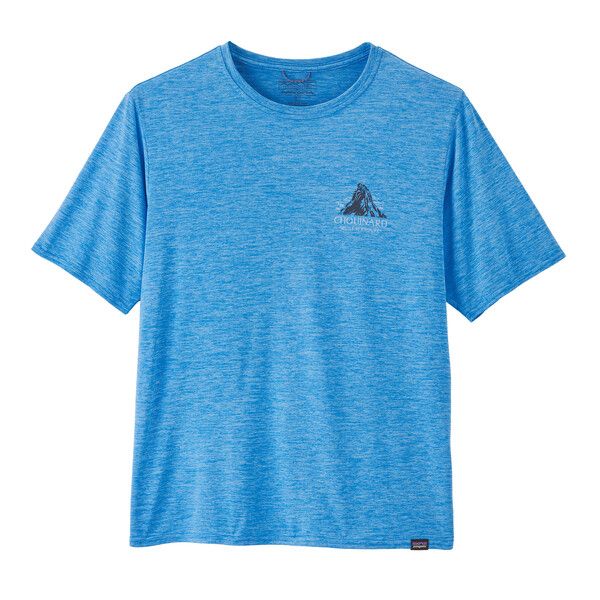 Patagonia | T-shirt Cap Cool Daily Graphic Uomo Chouinard Crest/Vessel Blue - Fabbrica Ski Sises