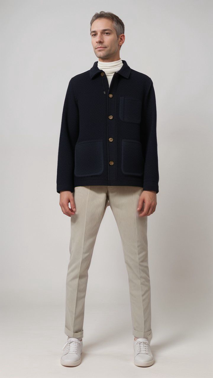Universal Works | Giacca Field Uomo Navy - Fabbrica Ski Sises