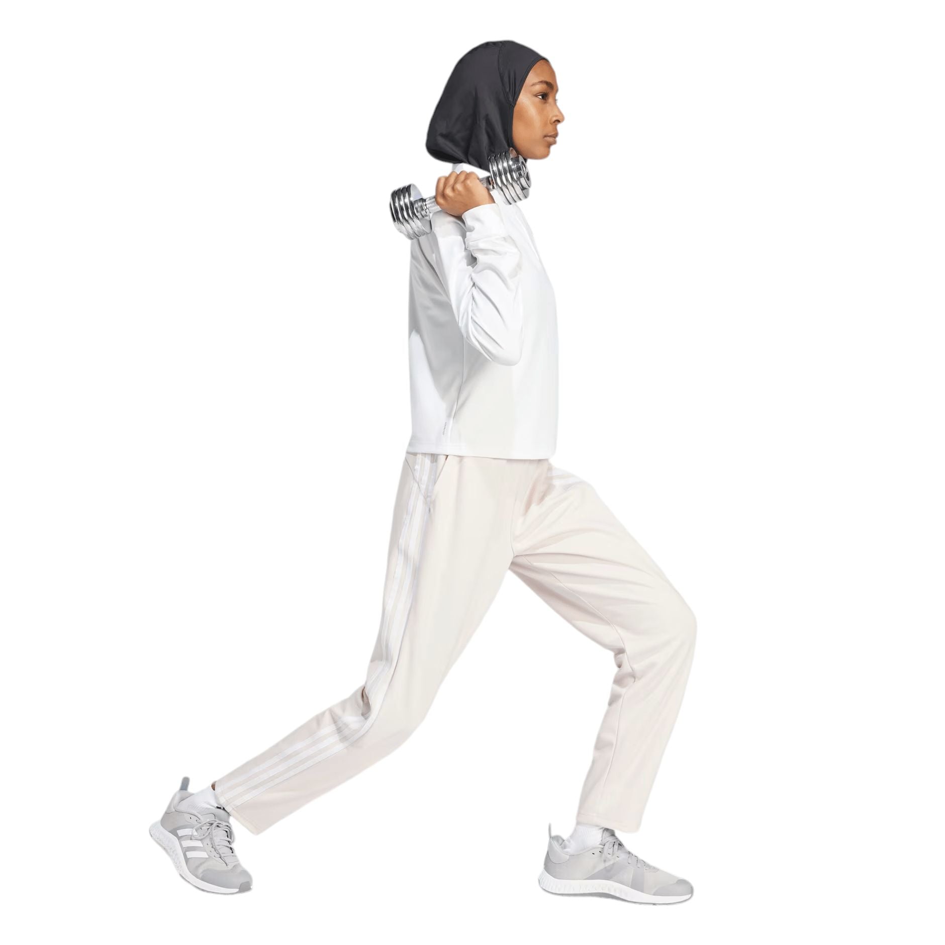 Adidas | Maglia Essentials Minimal Branding 1/4 Zip Donna White - Fabbrica Ski Sises