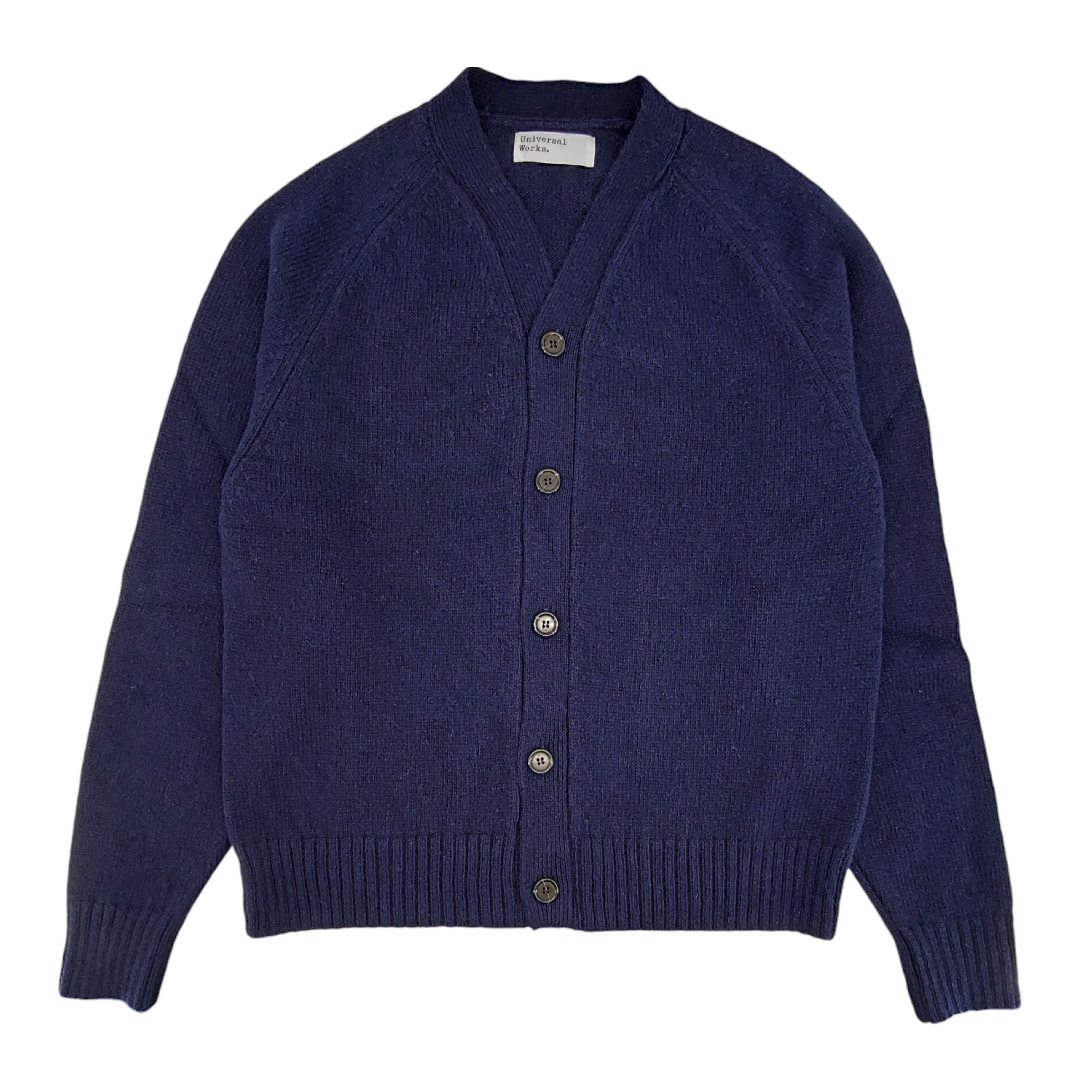 Universal Works | Maglia David Eco Wool Uomo Navy - Fabbrica Ski Sises