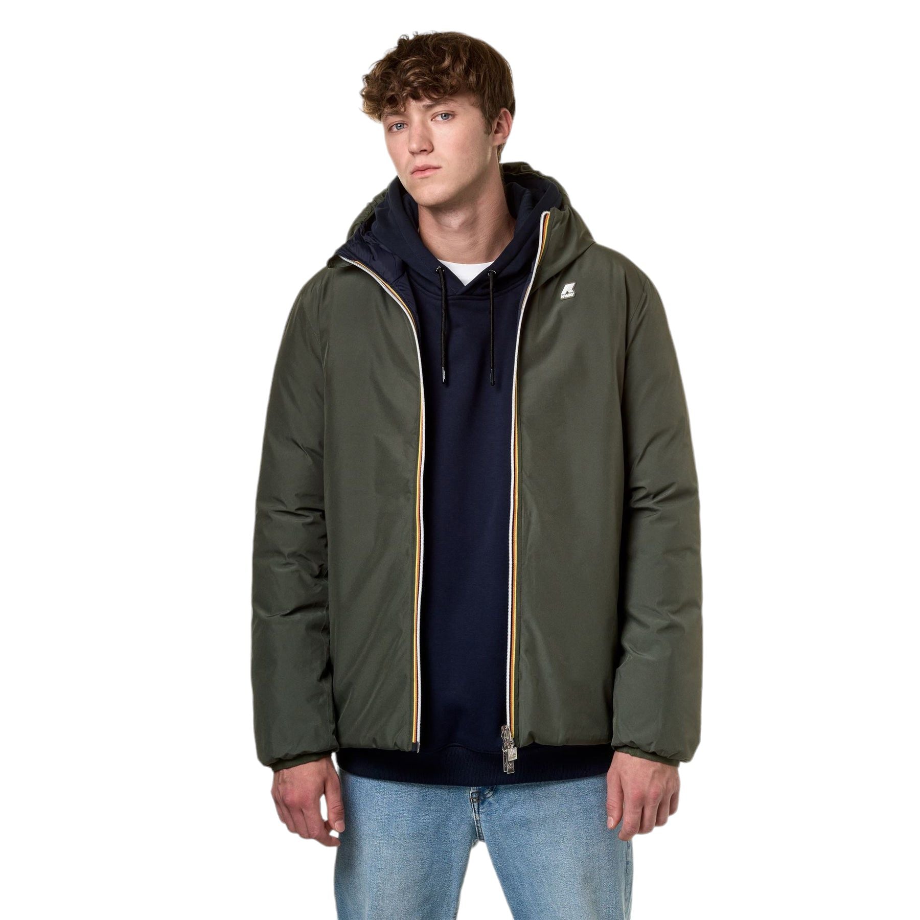 Kway | Giacca Jack Thermo Reversible Uomo Green Blackish/Blue Depth - Fabbrica Ski Sises