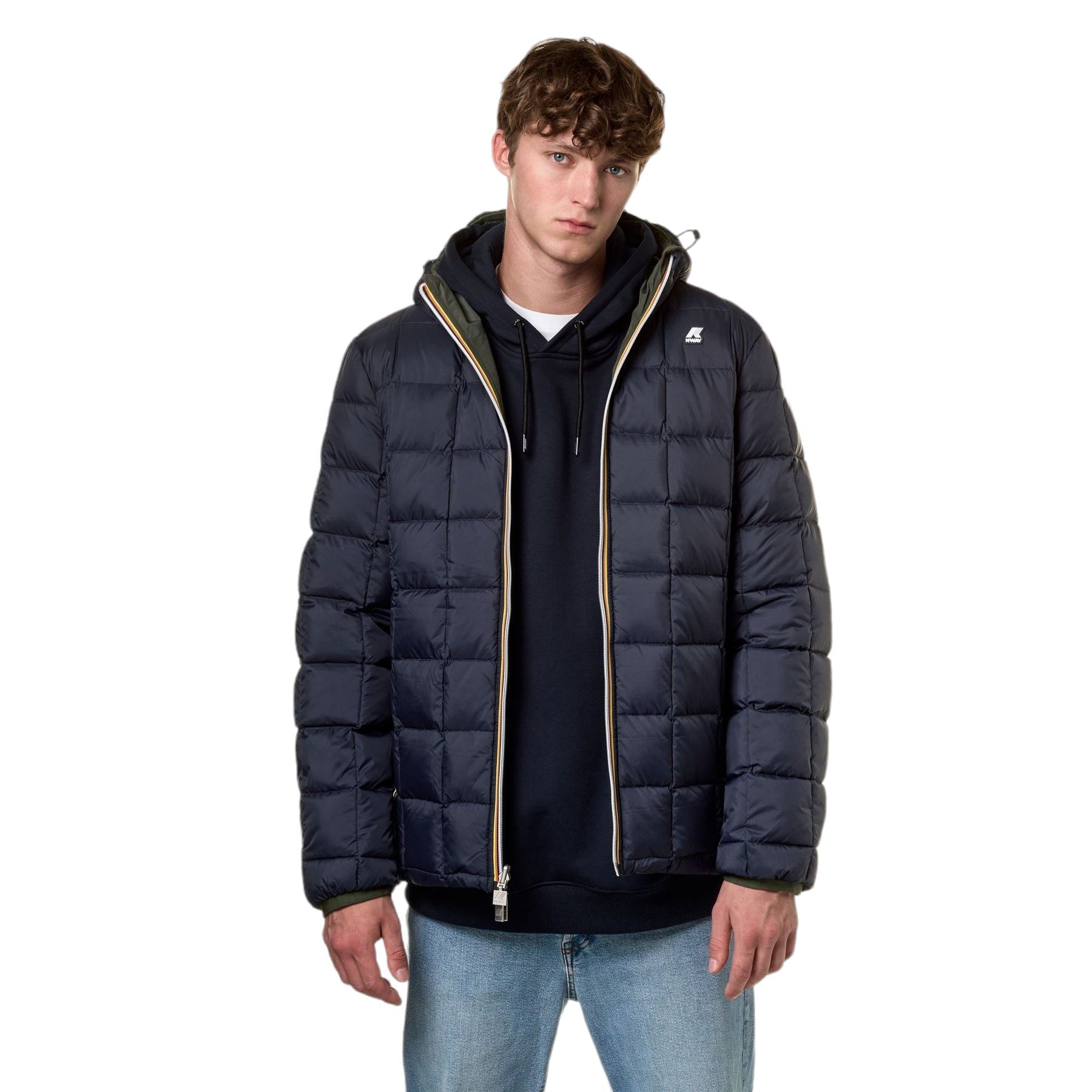 Kway | Giacca Jack Thermo Reversible Uomo Green Blackish/Blue Depth - Fabbrica Ski Sises