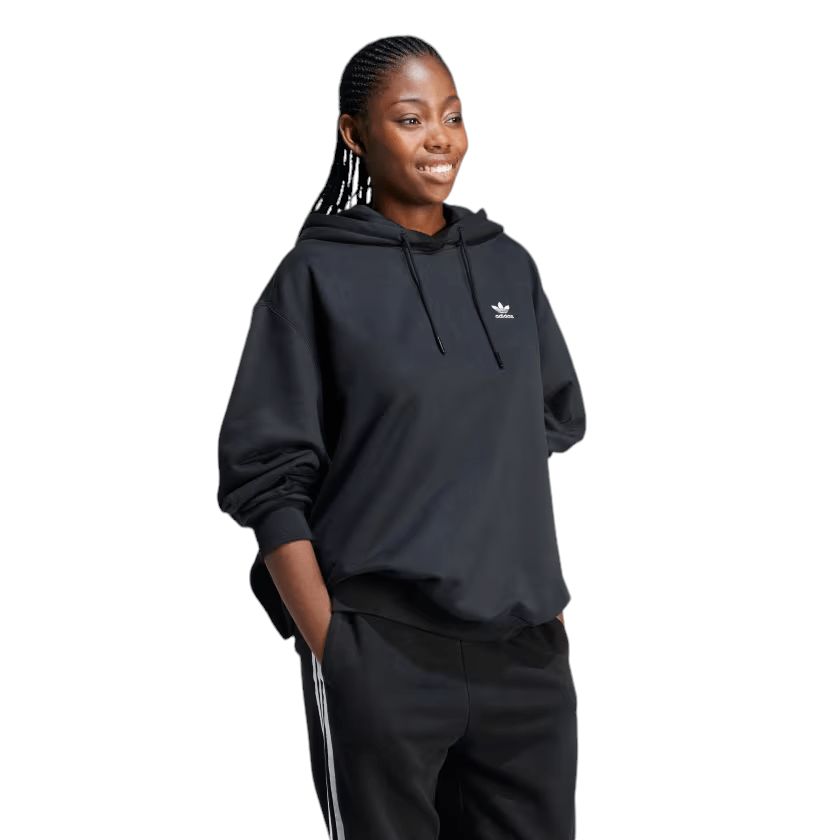 Adidas | Maglia Trefoil Hoodie Donna Black - Fabbrica Ski Sises