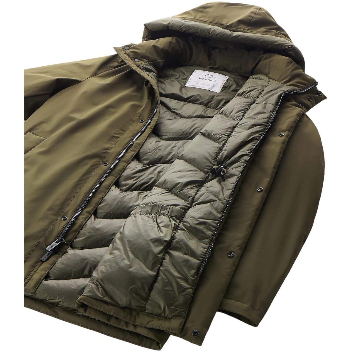 Woolrich | Giacca Mountain Sretch Uomo Dark Green - Fabbrica Ski Sises