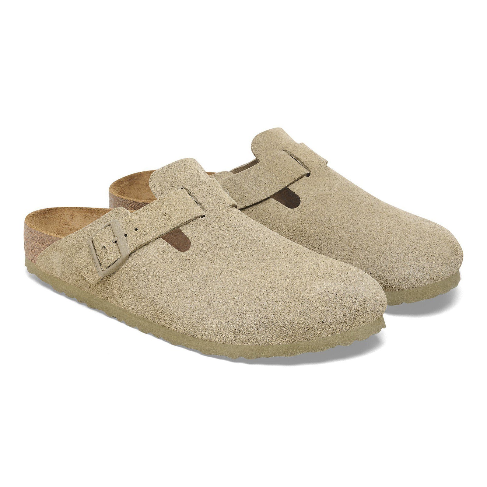 Birkenstock | Sandali Boston Faded Khaki - Fabbrica Ski Sises