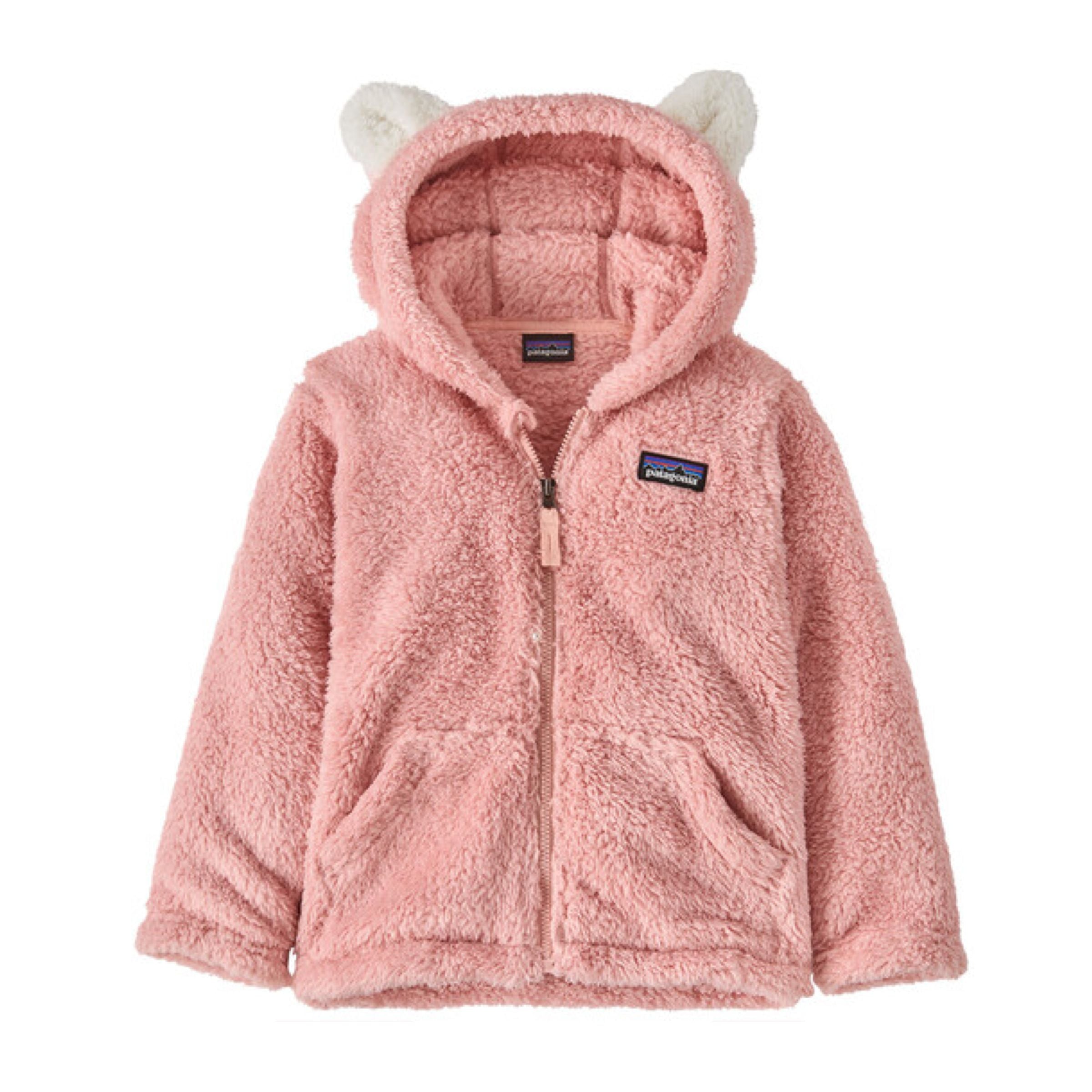 Patagonia | Maglia Baby Furry Friends Hoody Bambina Mallow Pink - Fabbrica Ski Sises