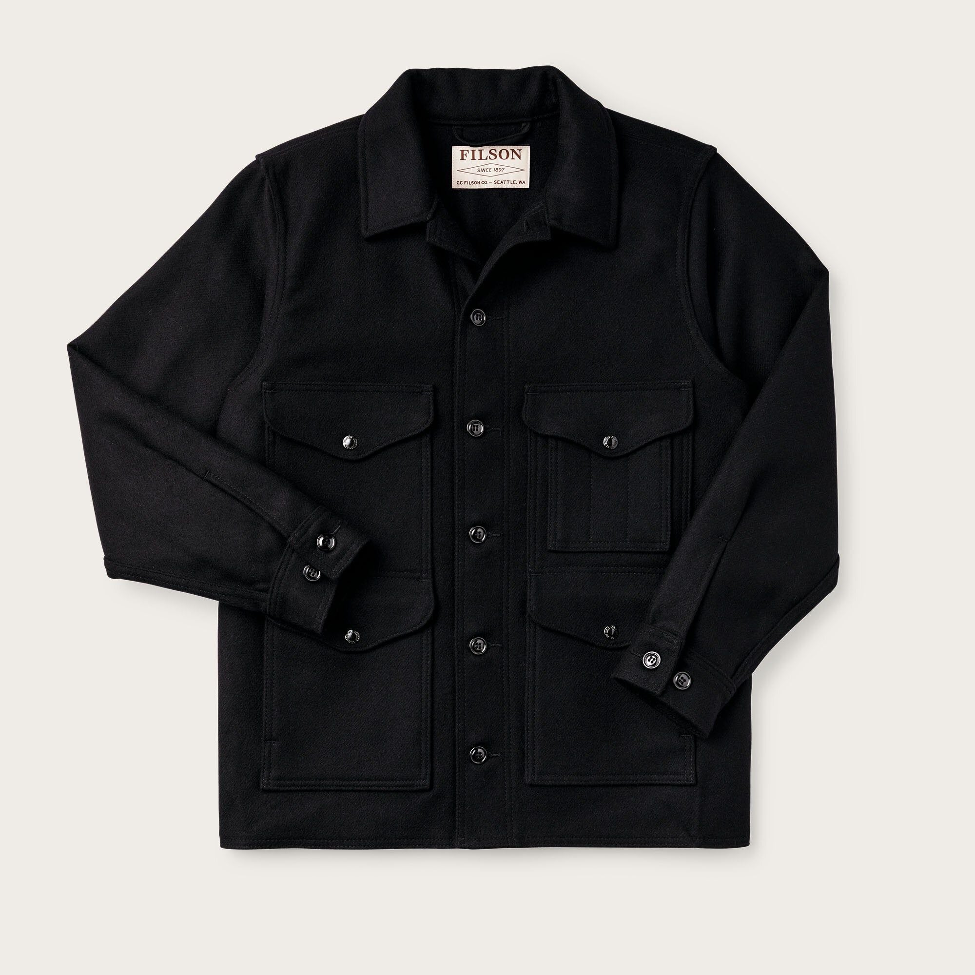 Filson | Giacca Mackinaw Cruiser Uomo Dark Navy - Fabbrica Ski Sises