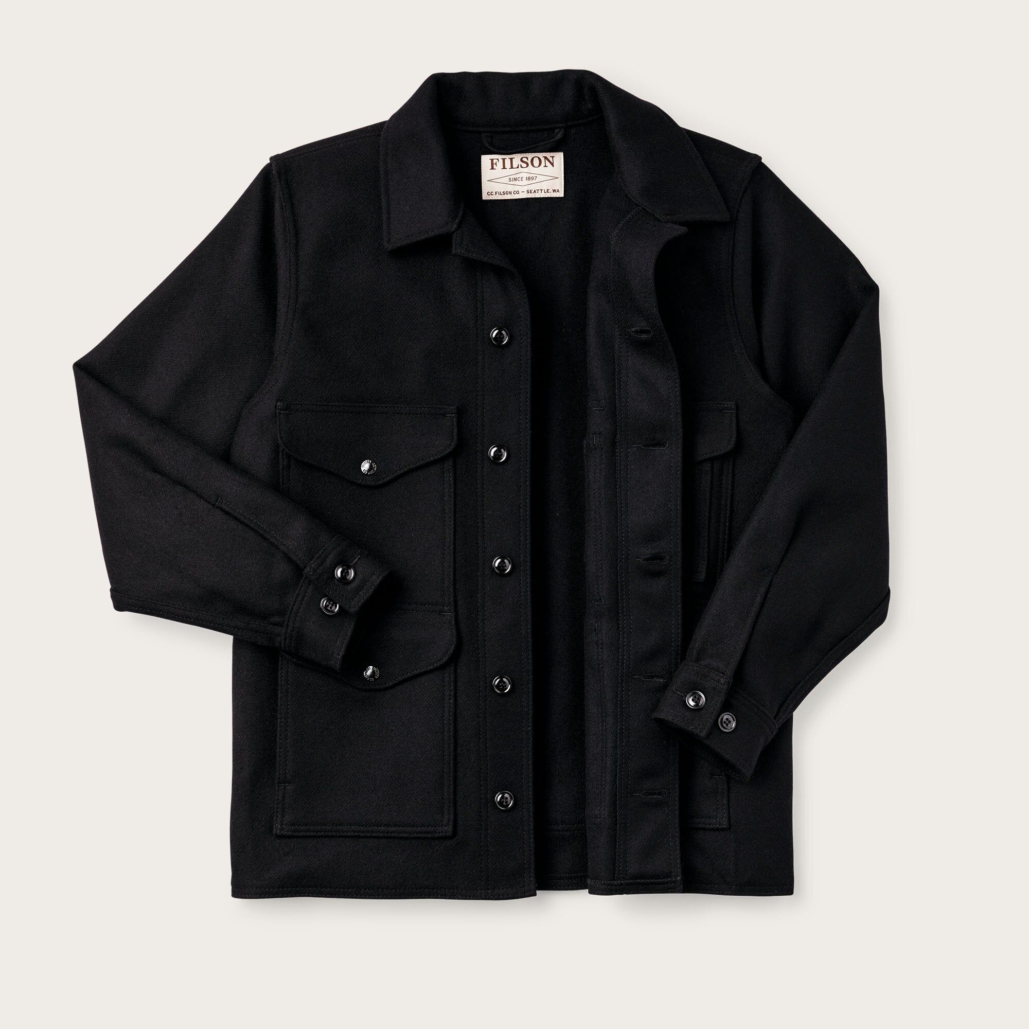 Filson | Giacca Mackinaw Cruiser Uomo Dark Navy - Fabbrica Ski Sises
